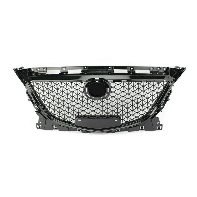 Auto Kühlergrill Für Mazda 3 Für Mazda3 Für Axela 2014 2015 2016 Kühlergrill Schwarz Honeycomb Stil Auto Oberen Stoßfänger Intake Haube Mesh Grid Körper Kit Front Kühlergrille von URAGER