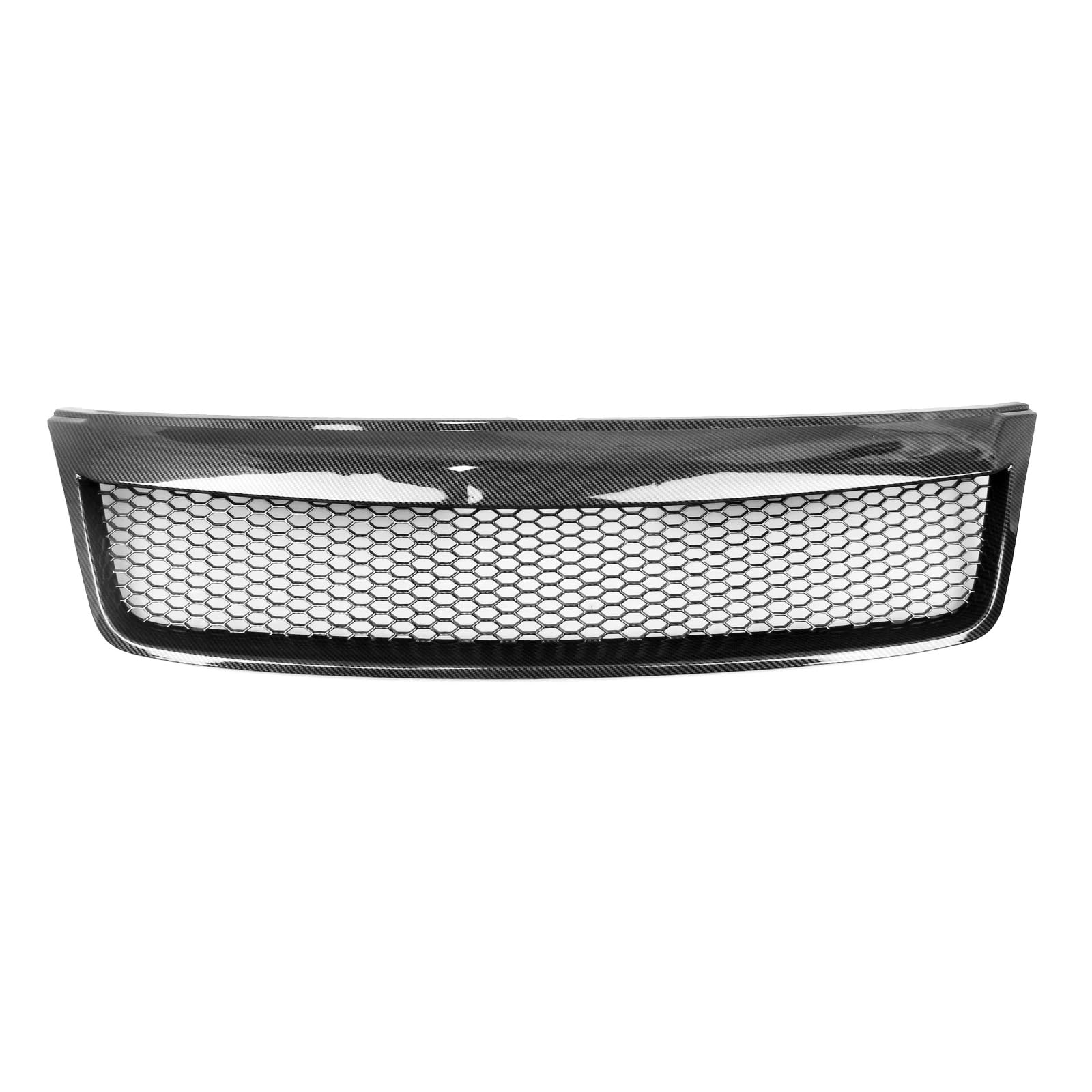 Auto Kühlergrill Für Subaru Für Forester 2009-2013 Kühlergrill Racing Grill Matt/Glanz Schwarz/Carbon Fiber Look Oberen Stoßstange Haube Mesh Grid Front Kühlergrille(Kohlefaser-Optik) von URAGER