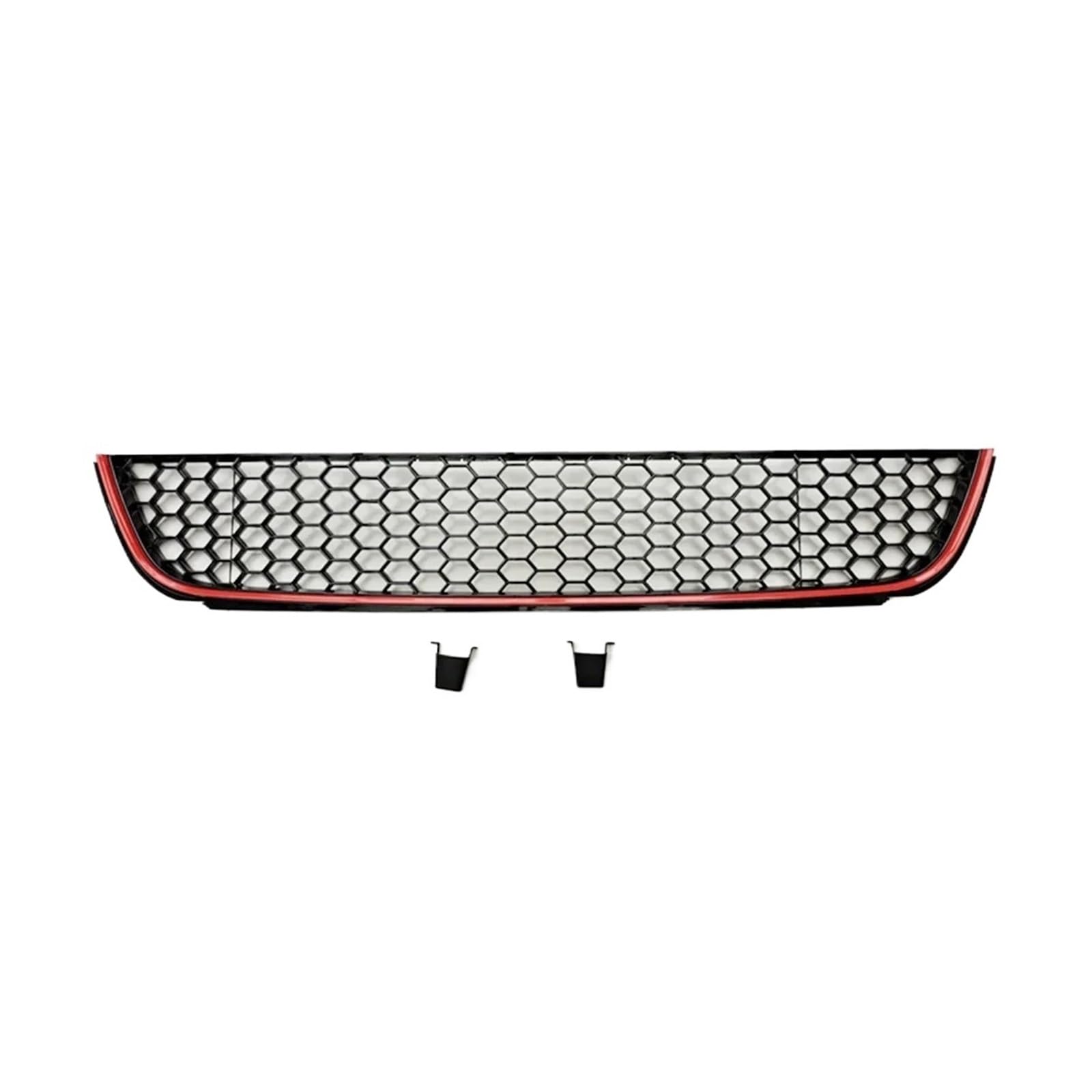 Auto Kühlergrill Für VW Für Golf 6 MK6 Für Nicht Für GTI 2009 2010 2011 2012 2013 Wabenauto-Frontstoßstangen-Untergitter Für GTI-Stil Mesh-Grillabdeckung Front Kühlergrille(Red Line) von URAGER