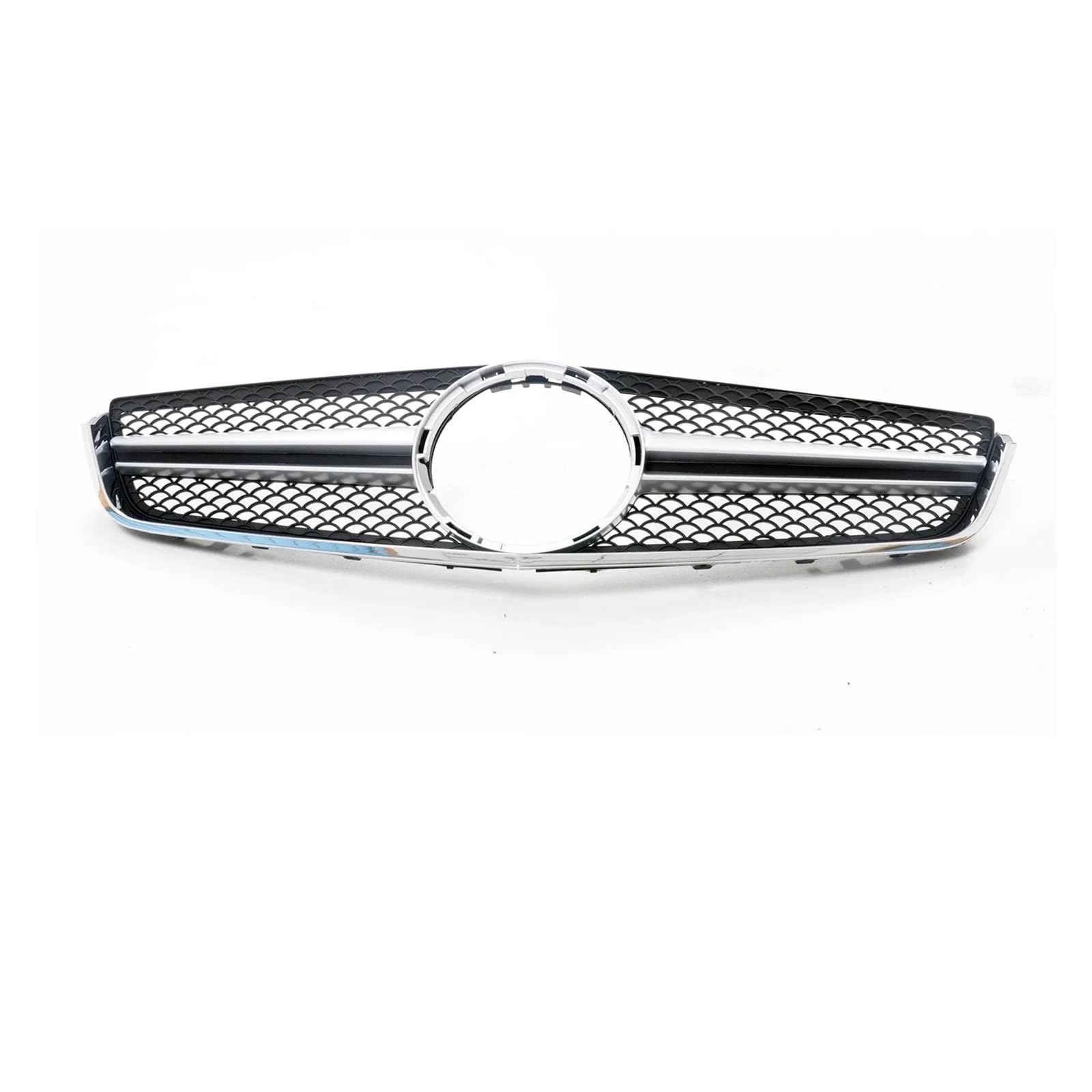 Auto Kühlergrill Kühlergrill Für Benz W207 E Für Coupe 2 Türer 2009-2013 E250 E300 E350 E500 E550 Für AMG Style Auto Obere Stoßstangenhaube Front Kühlergrille(Silber) von URAGER