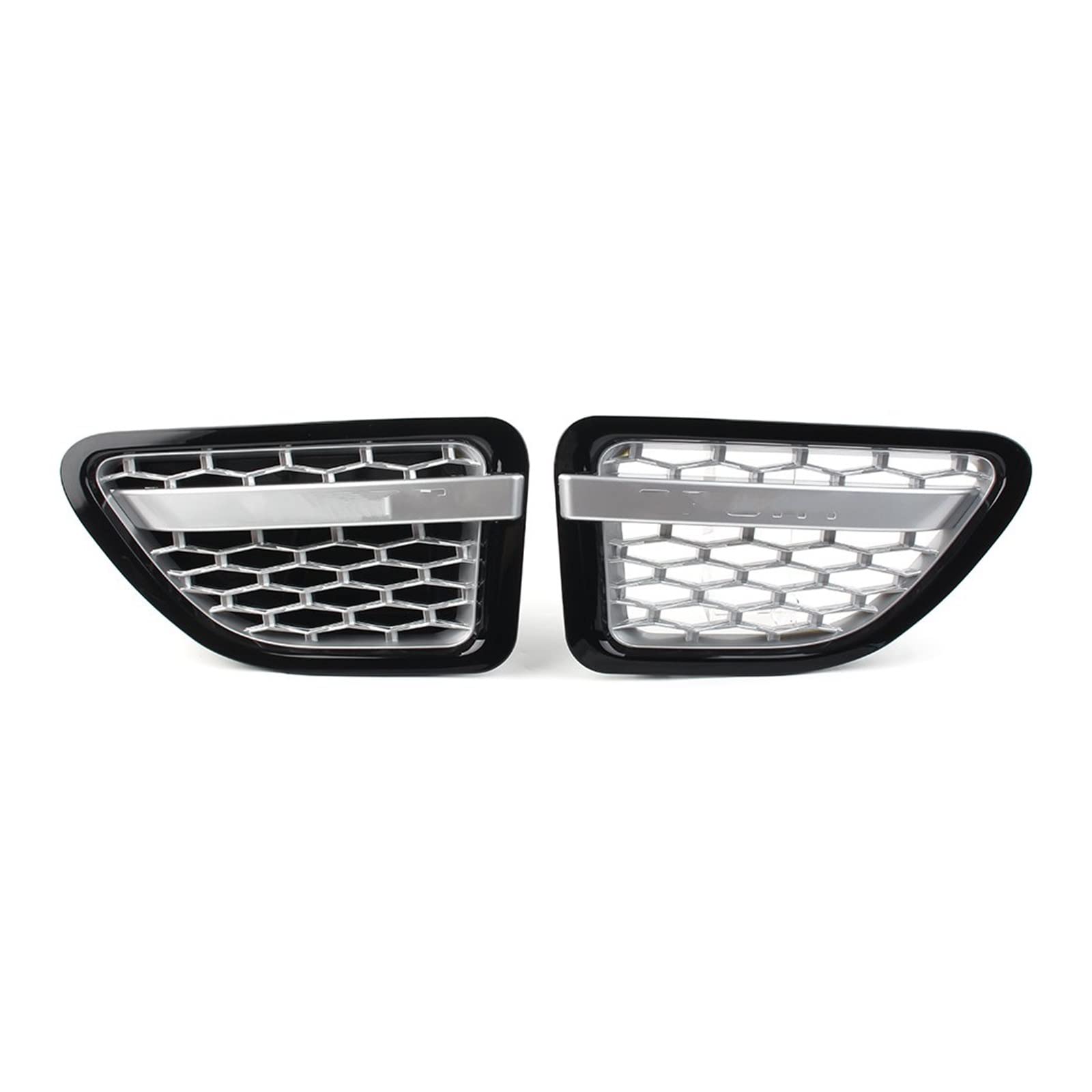 Front Kühlergrille Kühlergitter 2 STÜCKE Vorderseite Kotflügel Air Vent Grille ABS Grill Für Land Für Rover L320 Für Range Für Rover Sport 2005 2006 2007 2008 2009 Auto Styling(Black Silver Silver) von URAGER