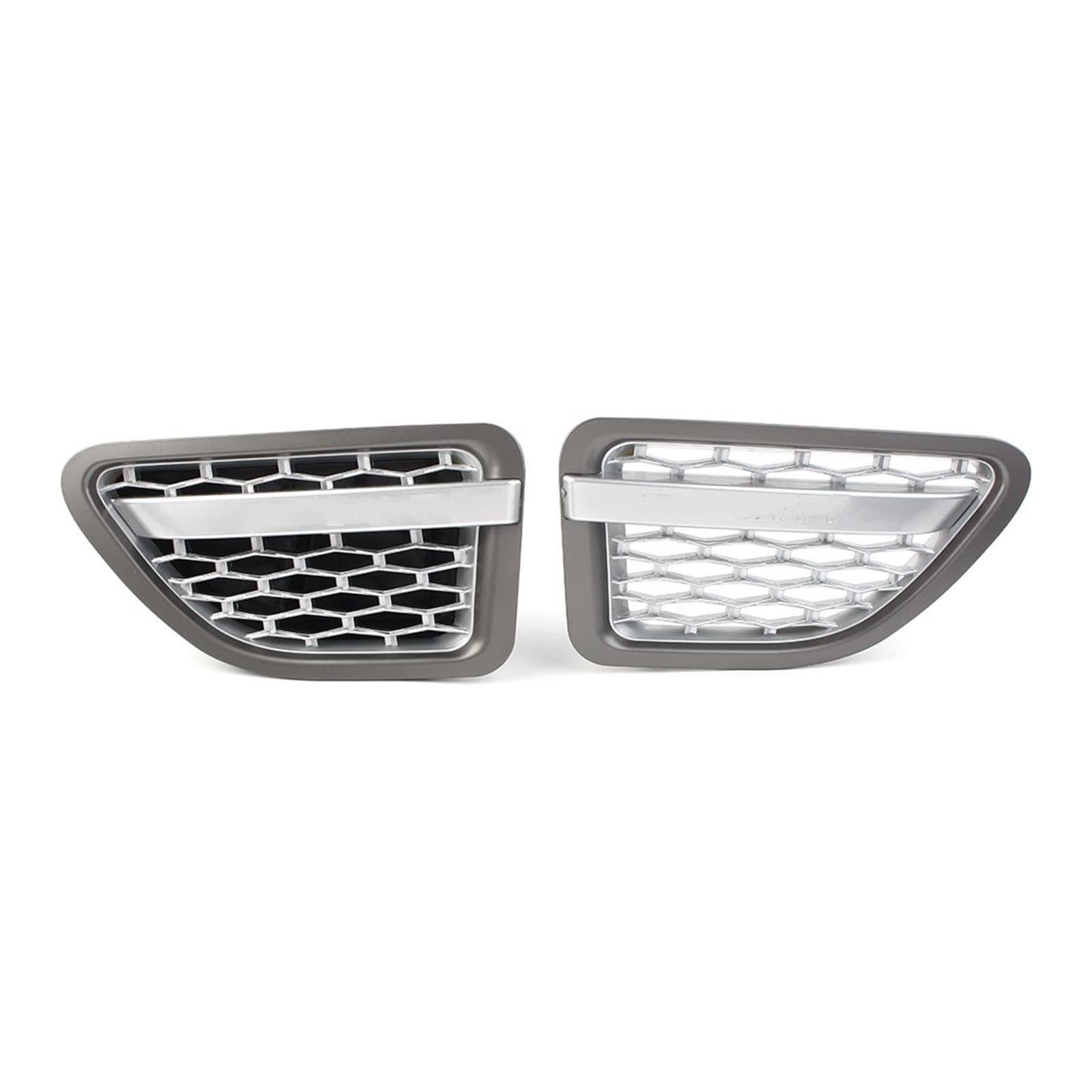 Front Kühlergrille Kühlergitter 2 STÜCKE Vorderseite Kotflügel Air Vent Grille ABS Grill Für Land Für Rover L320 Für Range Für Rover Sport 2005 2006 2007 2008 2009 Auto Styling(Gray Silver Silver) von URAGER