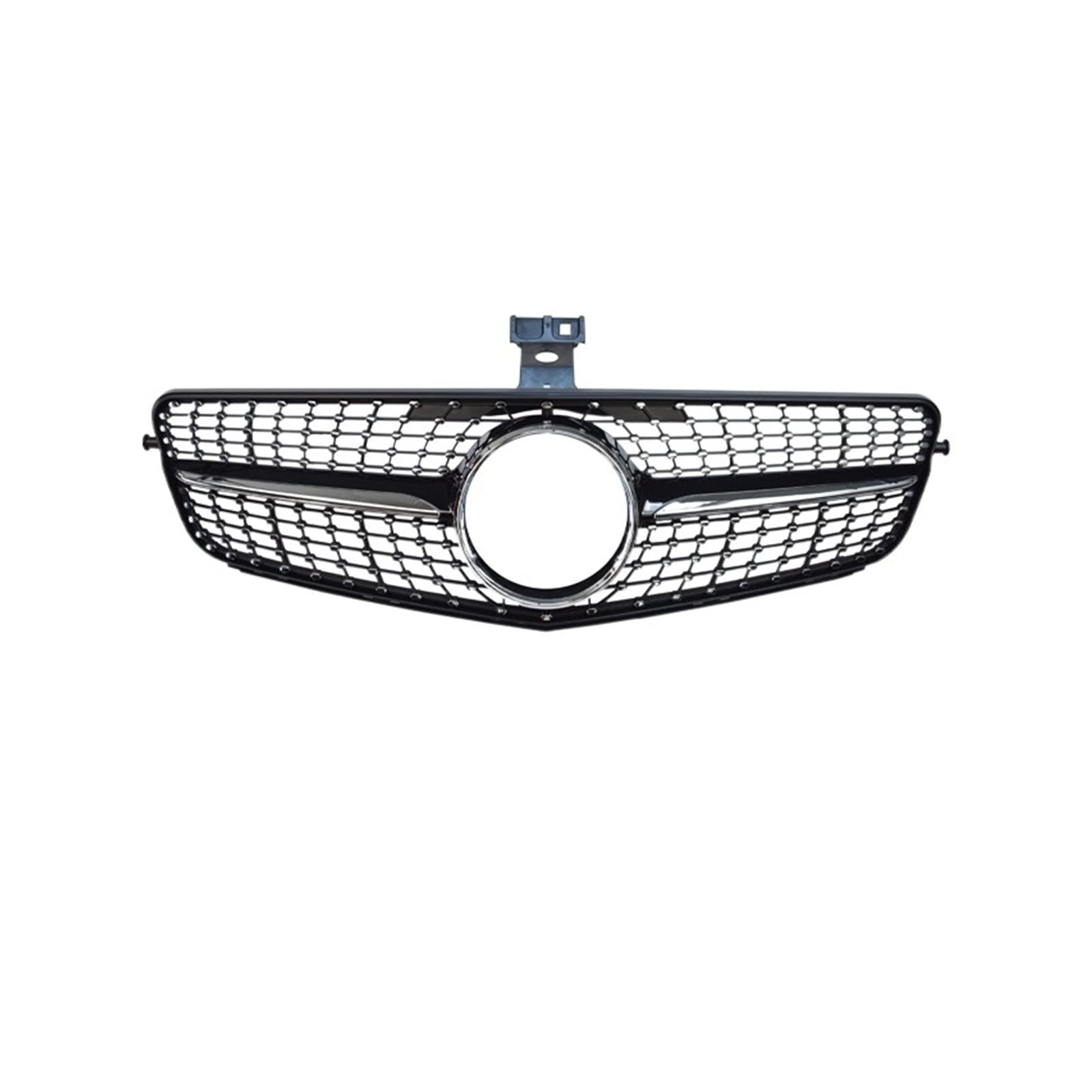 Front Kühlergrille Kühlergitter C63 Style Car Racing Front Upper Grille Für C-Klasse W204 Grille C180 C200 C300 C350 200 Frontgrill(Diamond Black) von URAGER