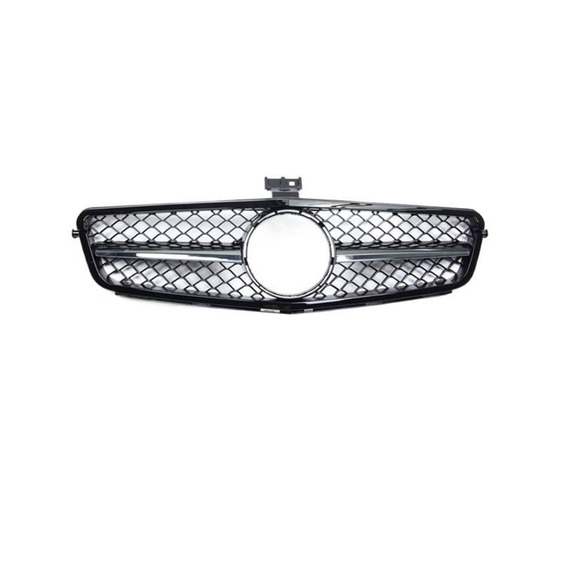 Front Kühlergrille Kühlergitter C63 Style Car Racing Front Upper Grille Für C-Klasse W204 Grille C180 C200 C300 C350 200 Frontgrill(One Chrome) von URAGER