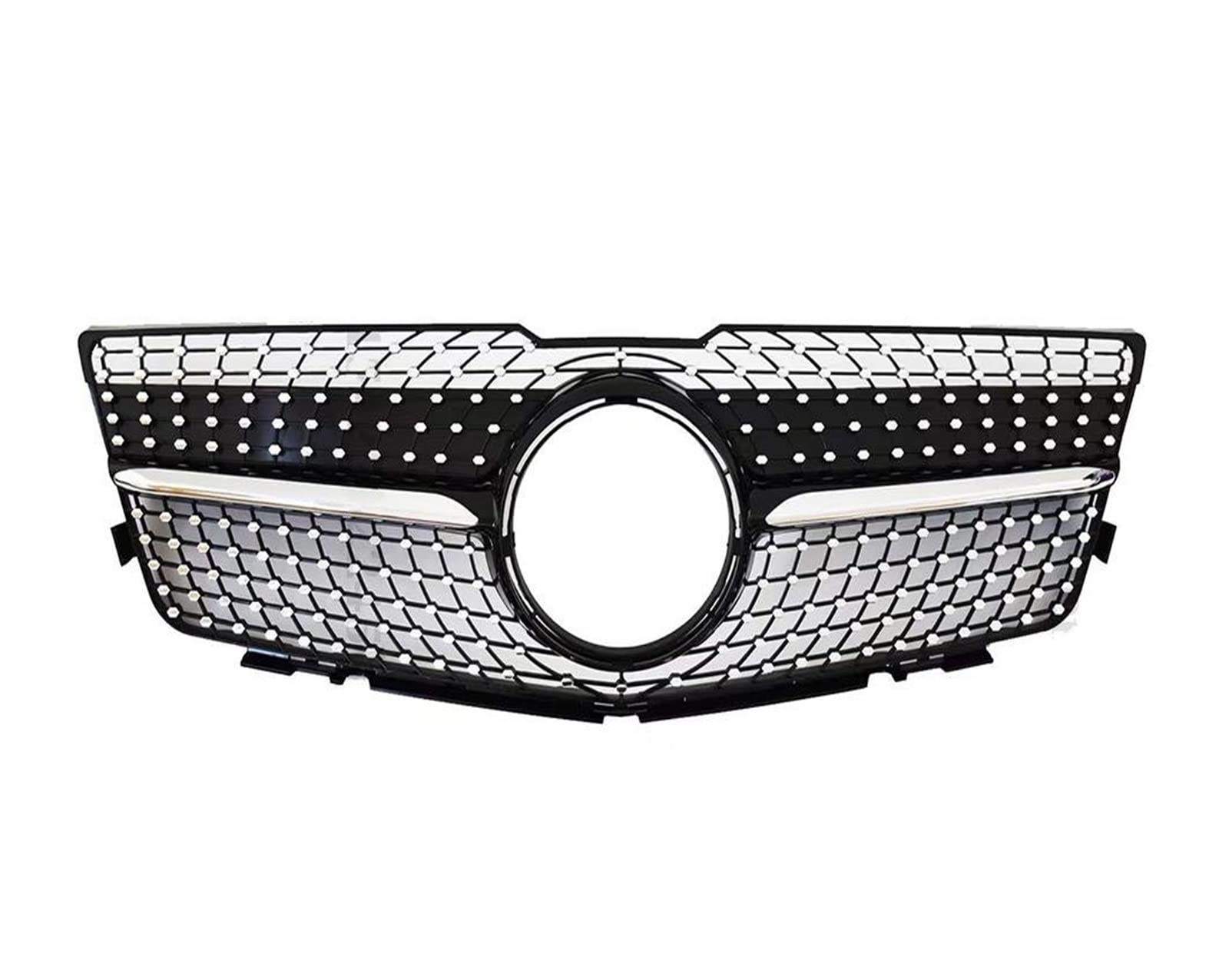 Front Kühlergrille Kühlergitter Facelift Sport Front Hood Grille Racing Stoßstange Grill Für Benz Für GLK X204 2008 2009 2010 2011 2012 2013 2014 2015 Außen Teil(08-12 Diamond Black) von URAGER