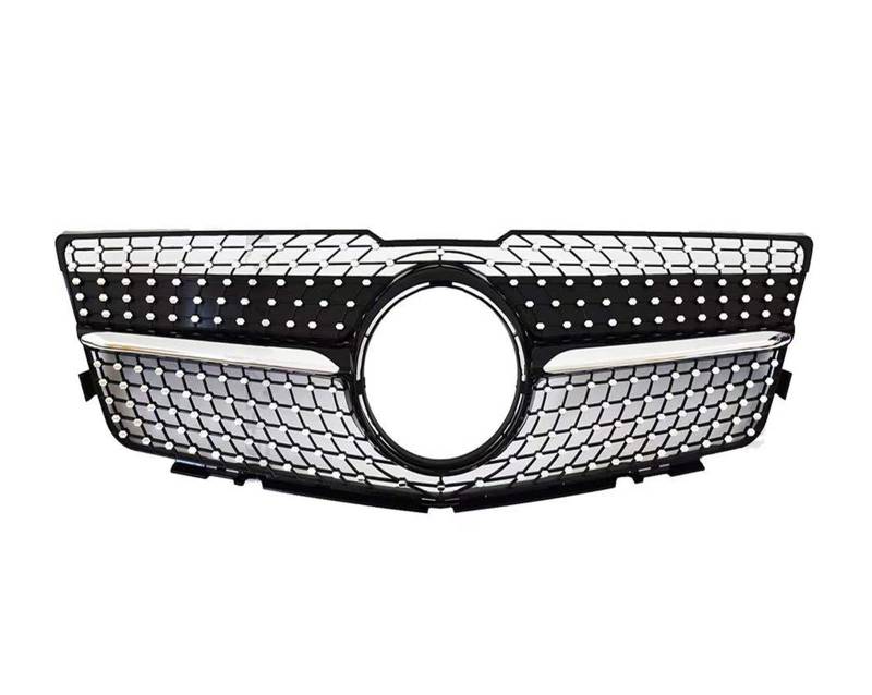 Front Kühlergrille Kühlergitter Facelift Sport Front Hood Grille Racing Stoßstange Grill Für Benz Für GLK X204 2008 2009 2010 2011 2012 2013 2014 2015 Außen Teil(08-12 Diamond Black) von URAGER