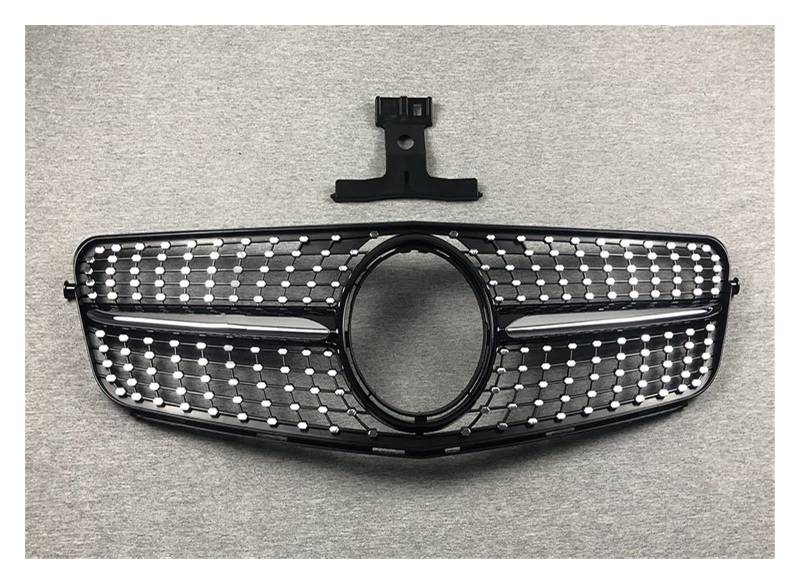 Front Kühlergrille Kühlergitter Fronteinlassgitter Stoßstangengrill Für Benz W204 C204 S204 C43 C 2007-2009 2010 2011 2012 2013 2014 Für AMG Für GT Für R Diamond Style Grid Tuning(Diamond Glossy Black von URAGER