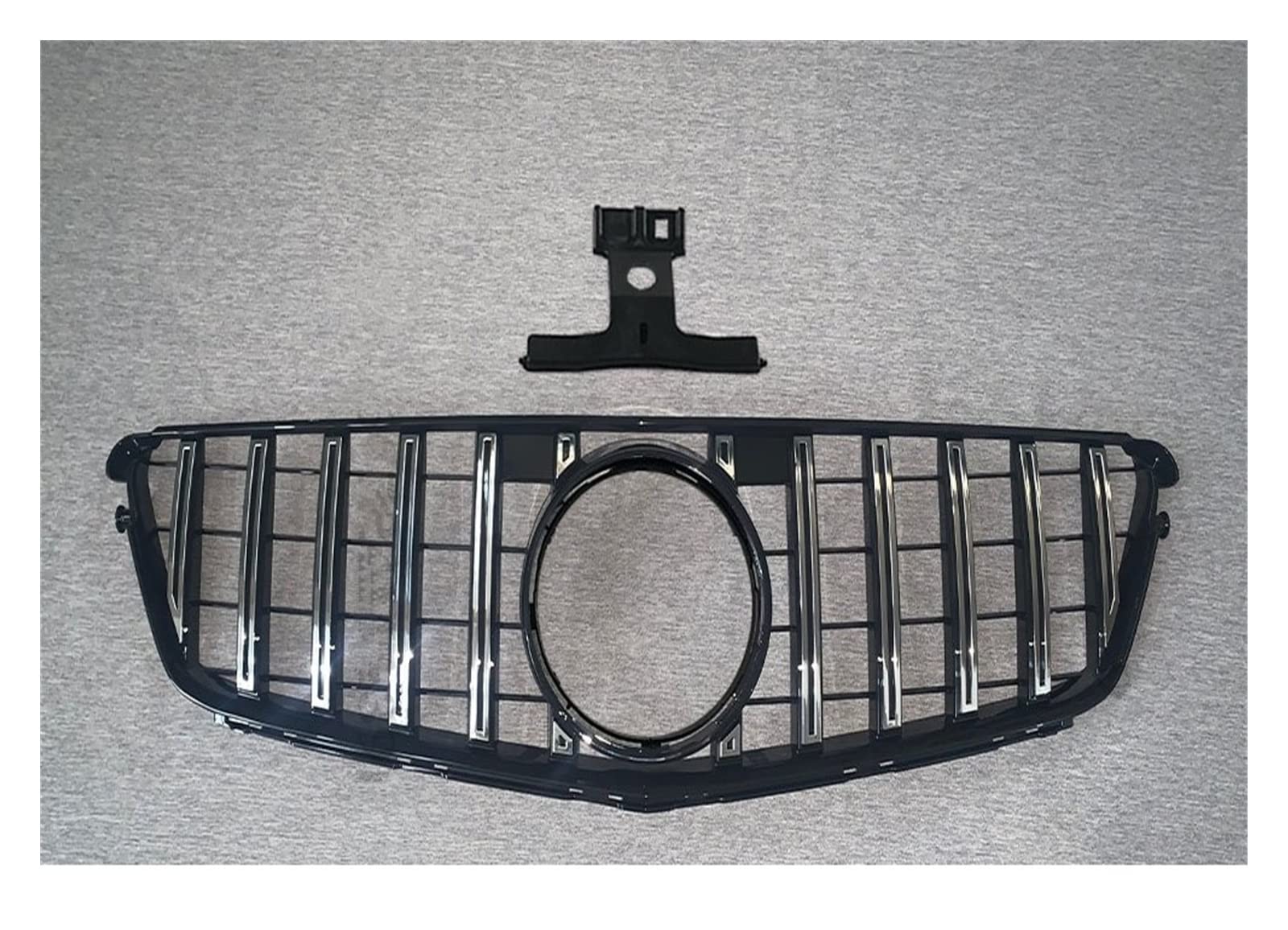 Front Kühlergrille Kühlergitter Fronteinlassgitter Stoßstangengrill Für W204 C204 S204 C43 Für Benz C 2007 2008 2009 2010 2011 2012 2013 2014 Für AMG Für GT Für R(G Silvery) von URAGER