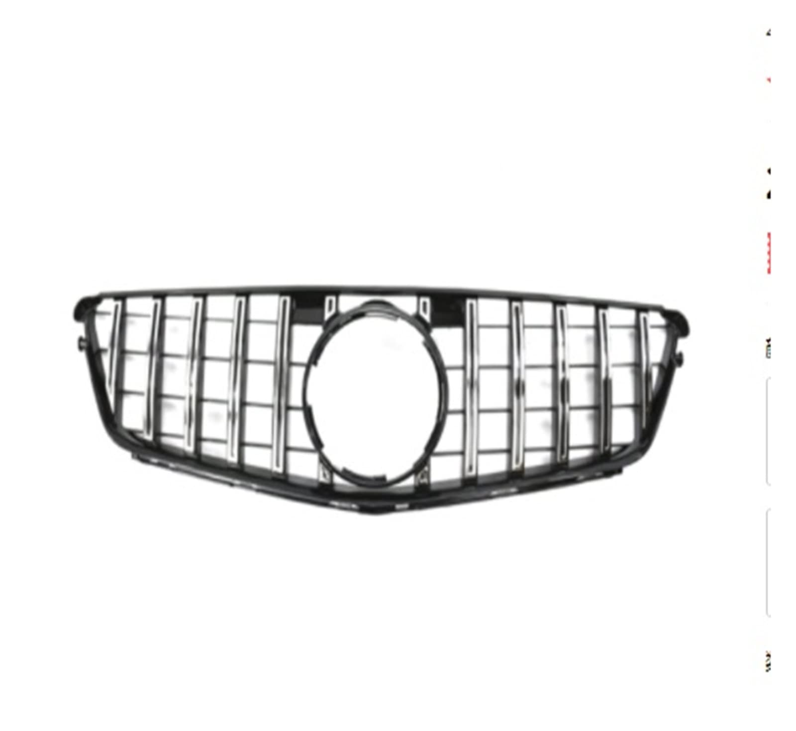 Front Kühlergrille Kühlergitter Frontgrill Für C200 C180 C260 W204 Grille GT Diamant 2007 2008 2009 2010 2012 2013 2014 Acessórios De Ajuste Facelift(T Chrome Silver) von URAGER