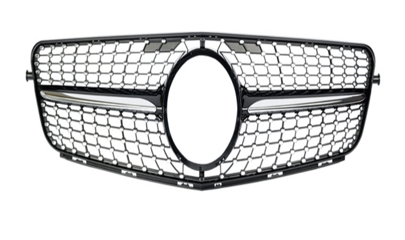 Front Kühlergrille Kühlergitter Frontstoßstangengitter Racing Grill Für Benz C Klasse W204 2007 2008 2009 2010 2011 2012 2013 2014 C180 C200 C250 C300 C350 Diamant Stil(Schwarz) von URAGER