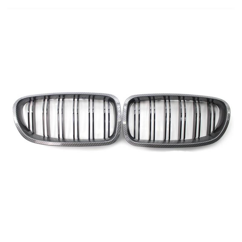 Front Kühlergrille Kühlergitter Für 5 Series F10 F11 520d 530d 540i 528i 535i M5 2010 2011 2012 2013 2014 2015 2016 2017 Frontstoßstangengrill Kühlergrill Breiter Nierengrill(Kohlefaser-Optik) von URAGER