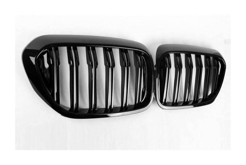 Front Kühlergrille Kühlergitter Für 5 Series G30 G31 F90 (M5) 2017 2018 2019 Für Pre-for LCI Front Nieren Stoßstange Racing Grill 2-Lamellen ABS Glanz Schwarz Kühlergrill Ersatz(2 Gloss Black) von URAGER