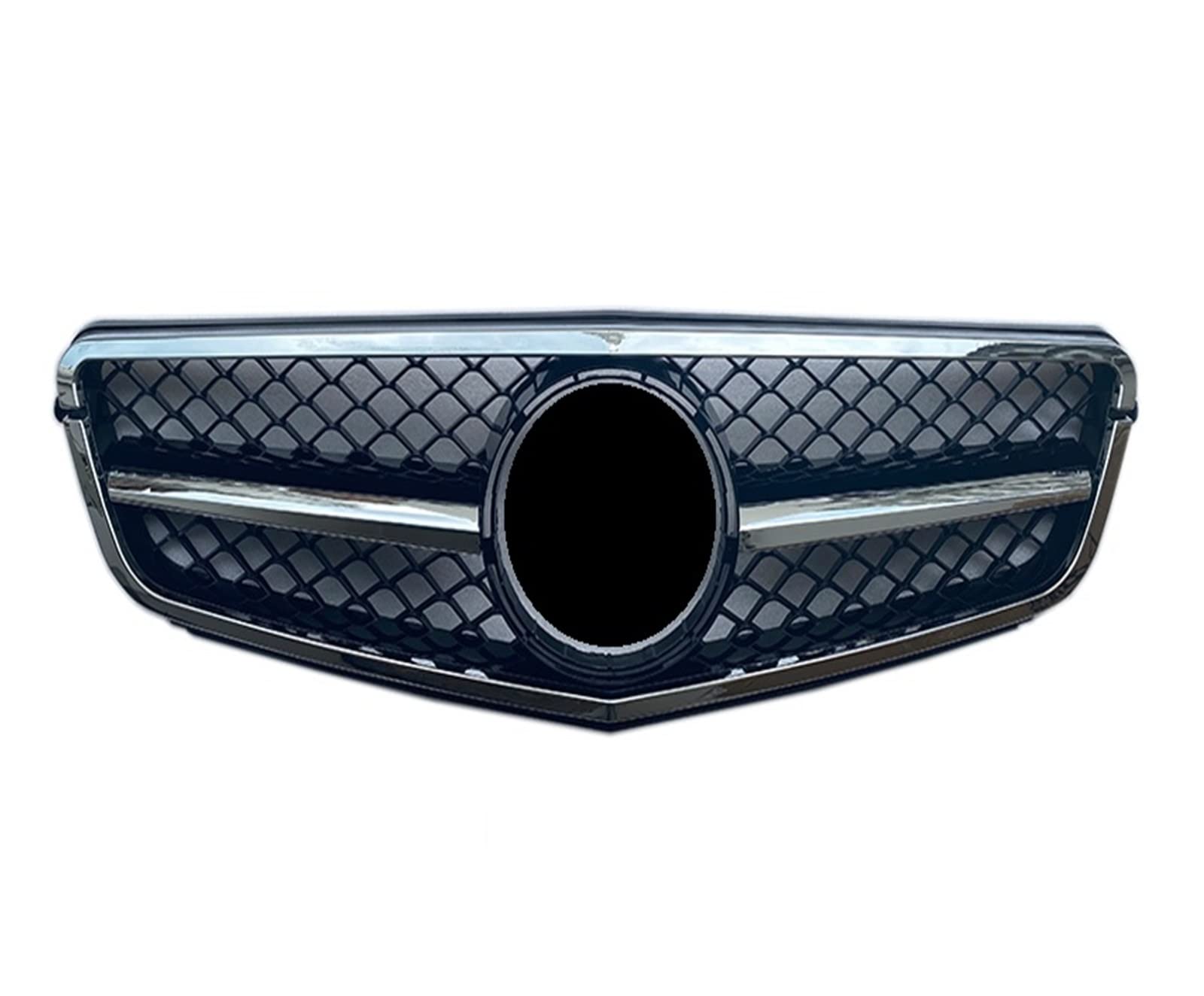 Front Kühlergrille Kühlergitter Für AMG C63 Stil Auto Kühlergrill Für Benz C Klasse W204 C180 C200 C300 C350 2008 2009 2010 2011 2012 2013 2014 Racing Stoßstange Grille GT Diamant(Black Silver) von URAGER