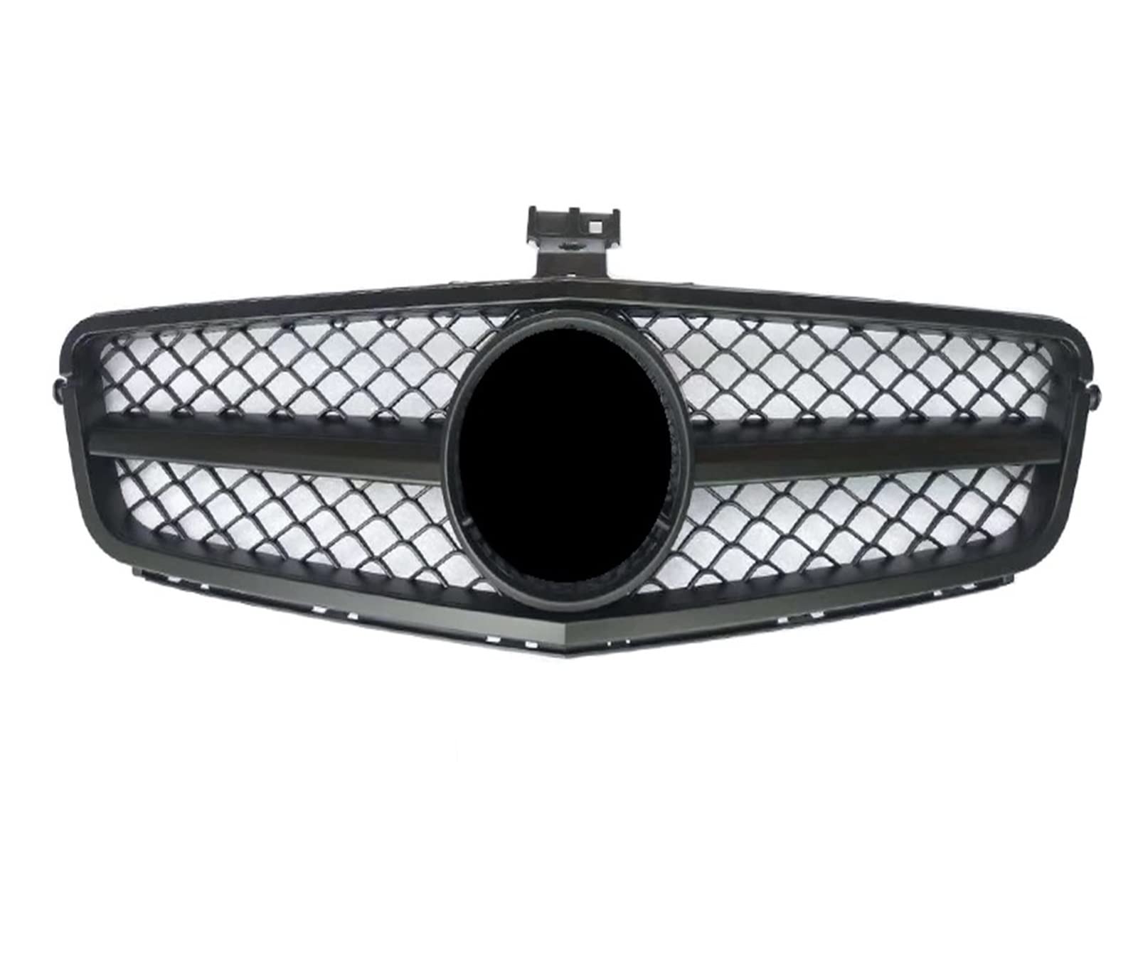 Front Kühlergrille Kühlergitter Für AMG C63 Stil Auto Kühlergrill Für Benz C Klasse W204 C180 C200 C300 C350 2008 2009 2010 2011 2012 2013 2014 Racing Stoßstange Grille GT Diamant(Matt-schwarz) von URAGER