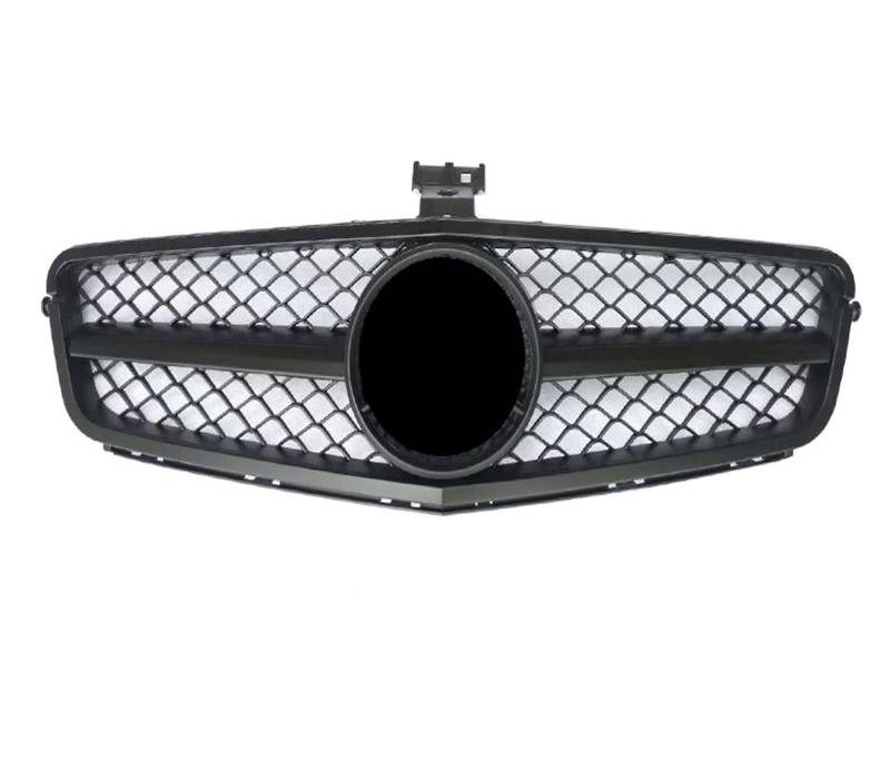 Front Kühlergrille Kühlergitter Für AMG C63 Stil Auto Kühlergrill Für Benz C Klasse W204 C180 C200 C300 C350 2008 2009 2010 2011 2012 2013 2014 Racing Stoßstange Grille GT Diamant(Matt-schwarz) von URAGER