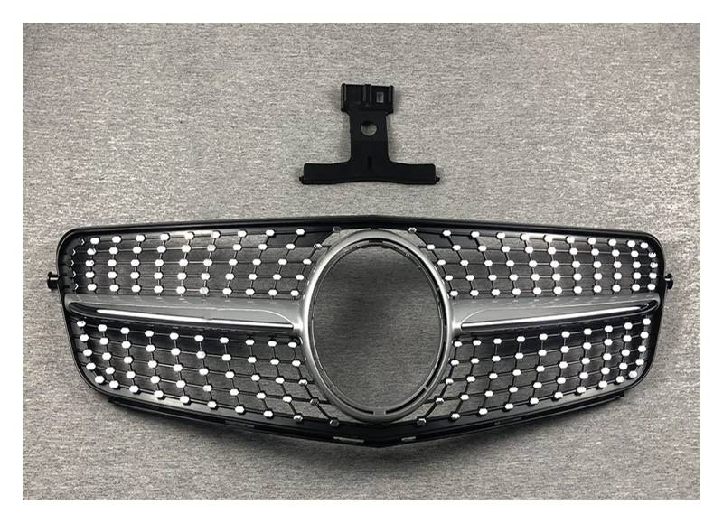 Front Kühlergrille Kühlergitter Für Benz C Klasse W204 07 2008 2009 2010 2011 2012 2013 2014 C180 C200 C250 C300 C350 Diamant Stil Gitter Vorne Grill(Chrome Silver) von URAGER