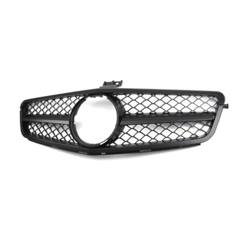 Front Kühlergrille Kühlergitter Für Benz C W204 Sport Racing Grill Für AMG Für GT Diamond 2007 2008 2009 2010 2011 2012 2013 2014 Facelift Frontstoßstangengrill(Matt-schwarz) von URAGER