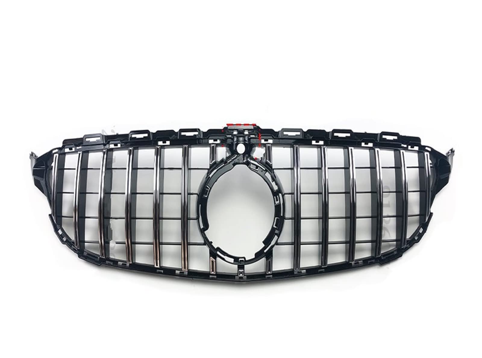 Front Kühlergrille Kühlergitter Für Benz W205 C205 S205 C43 C 2014-2021 C200 C260 C180 C250 C300 Für Coupe Für AMG Tuning GT Diamant Front Stoßstangengrill Frontgrill(19-21Silver with Cam-1) von URAGER