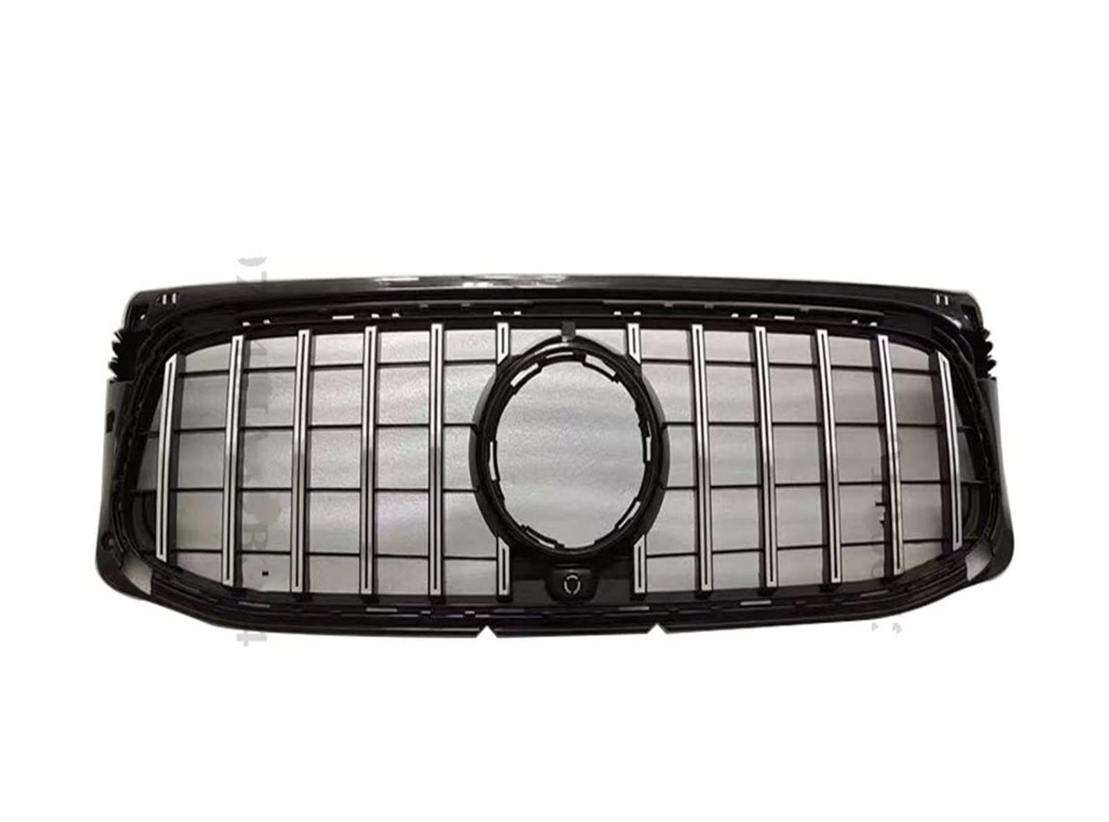 Front Kühlergrille Kühlergitter Haube Mesh Front Stoßstange Grille Für Benz Für GLB X247 W247 2019 2020 2021 2022 220 250 Für AMG Linie Für GT Diamant Stil Tuning Racing Grill(Sport Silvery) von URAGER