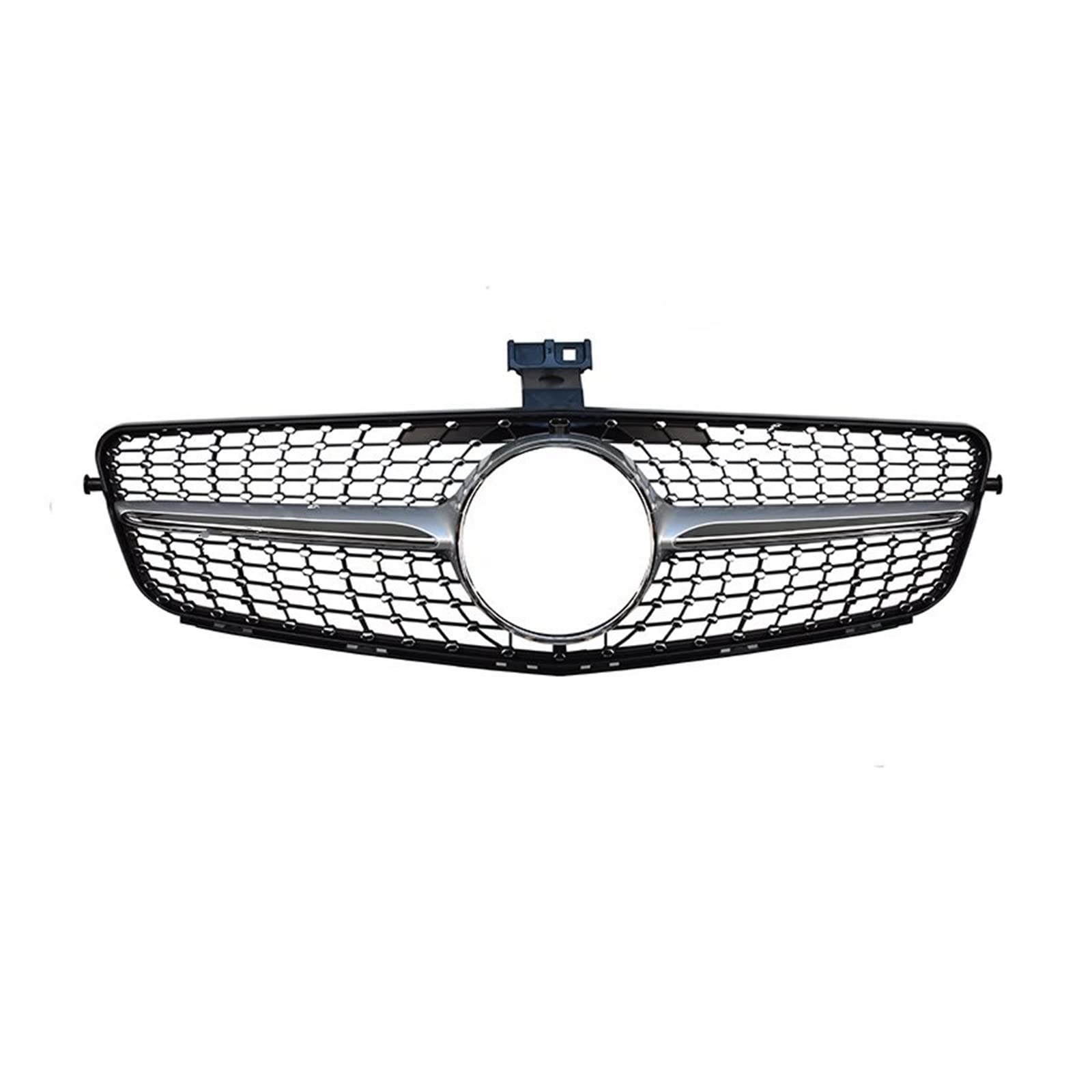 Front Kühlergrille Kühlergitter W204 Für C Klasse Glanz Schwarz Splitter C180 C200 C300 C250 C350 2008 2009 2010 2012 2013 2014 Diamant Grille Front Grille(Silber) von URAGER