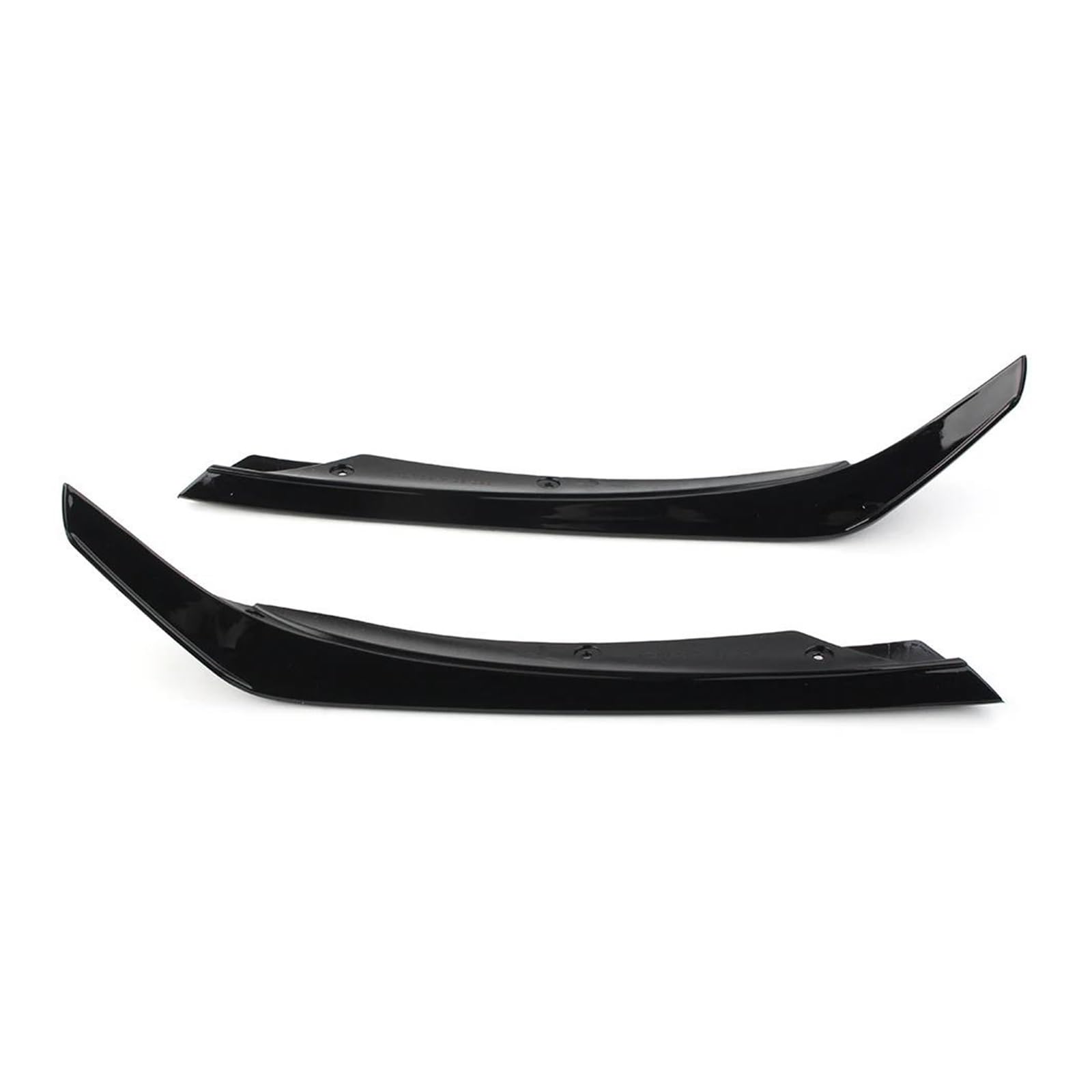 Frontstoßstange Spoiler Auto Frontspoiler 1 Paar Auto Front Lip Spoiler Flossen Splitter Dekoration Trim Für Benz A-Klasse W176 A200 A45 Für AMG 2016 2017 2018 Glanz Schwarz von URAGER