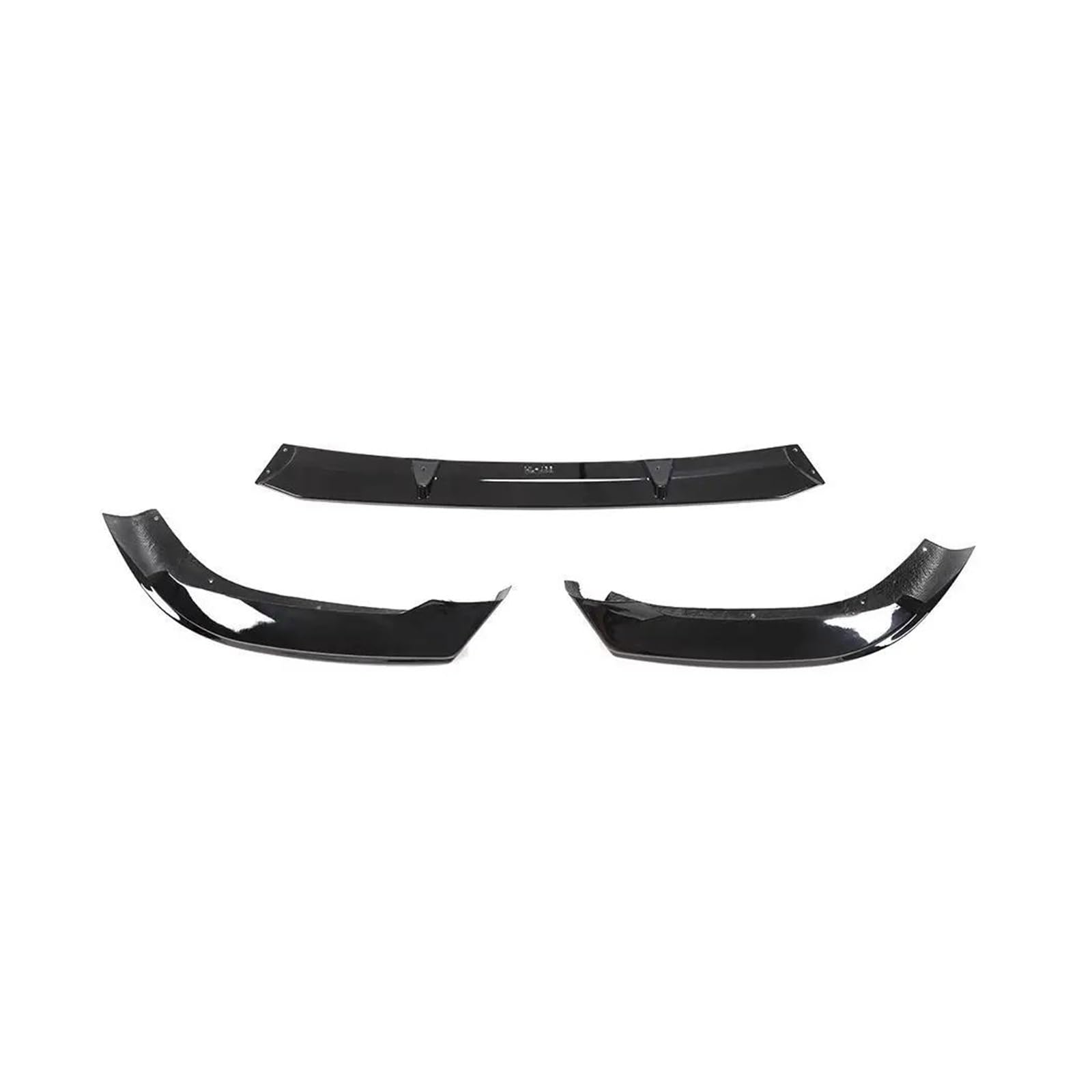 Frontstoßstange Spoiler Auto Frontspoiler 3PCS Auto Vorderen Stoßfänger Lip Spoiler Splitter Für A5 Für Sline S5 B9 2017 2018 2019 Carbon Frontschürze Lip Splitter FRP Schwarz(Glossy Black) von URAGER