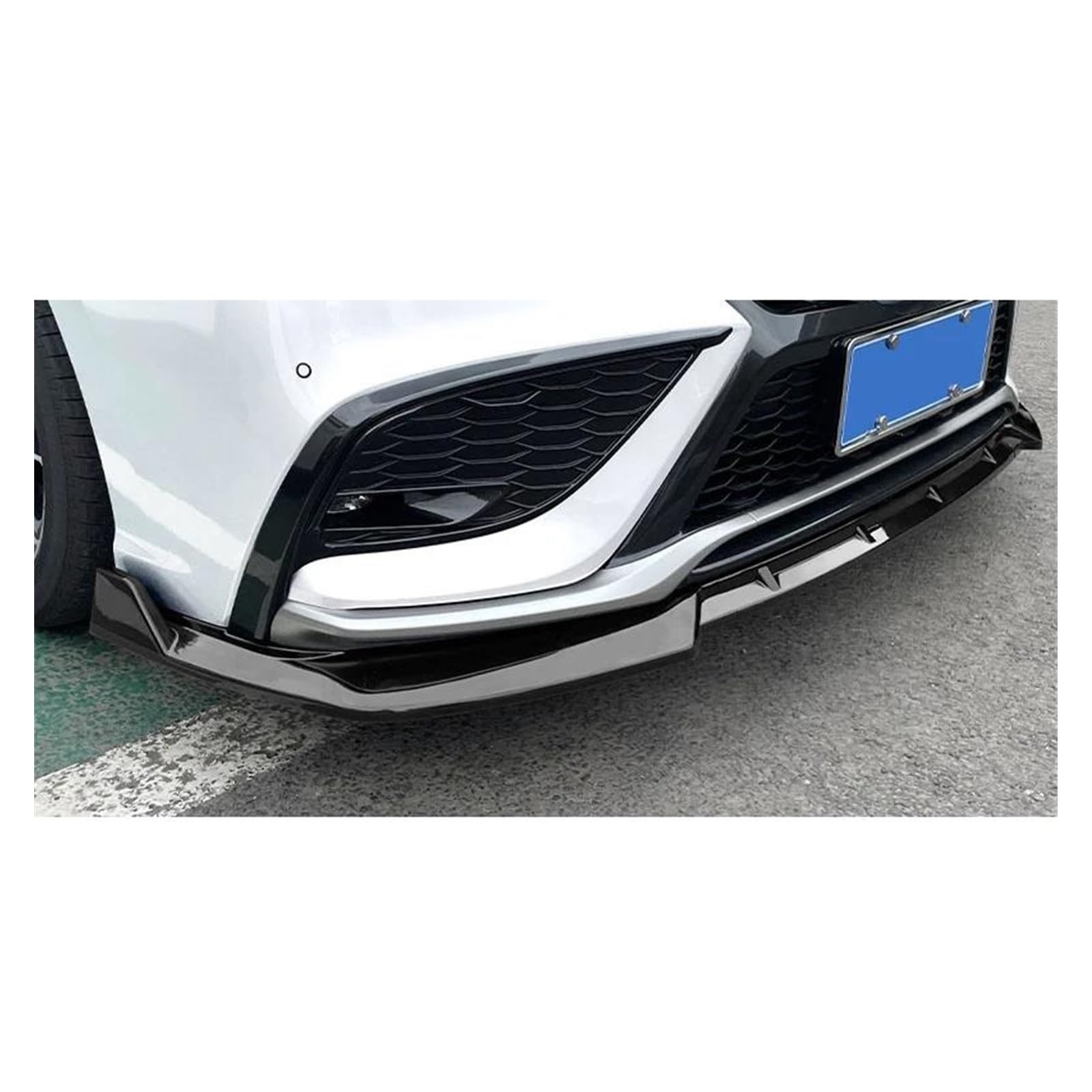 Frontstoßstange Spoiler Auto Frontspoiler 3PCS Für Toyota Für Camry SE Für XSE 2021 2022 2023 ABS Rot Schwarz Carbon Fiber Front Bumper Lip Body Kit Spoiler Abdeckung Trim(Schwarz) von URAGER