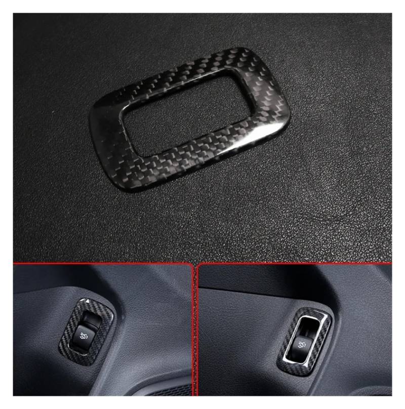 Interieur Dekor Für Benz A Für CLA Klasse C118 A180 A200 A35 CLA180 CLA200 2019 2020 Real Carbon Fiber Auto Seite Tür Fensterheber Schalter Taste Trim Auto Zubehör Innenraum(1 Stück) von URAGER