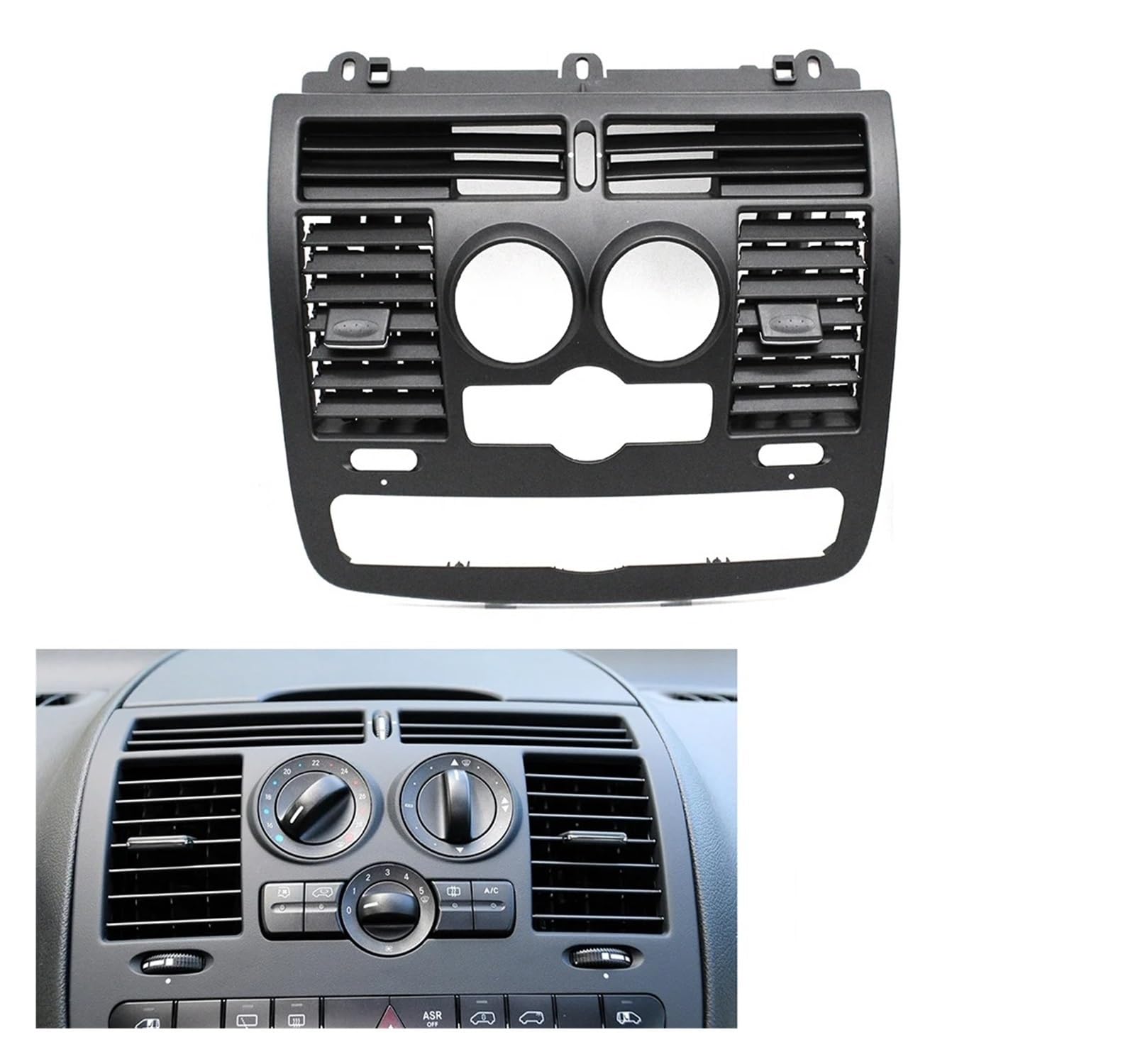 Interieur Dekor Für Benz Für Vito Für Viano W636 W639 6368300300 6368300200 Front Dash Zentrale Links Rechts Klimaanlage Ac Vent Grill Abdeckung Auto Zubehör Innenraum(Central-Model A) von URAGER