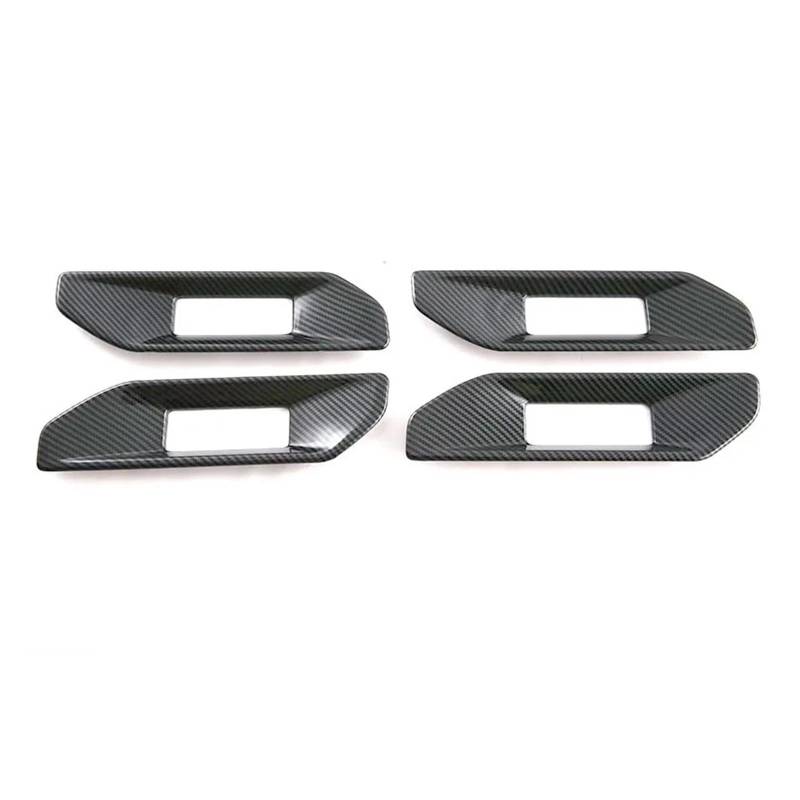 Interieur Dekor Für Ford Für Ranger T9 2023 2024 Carbon Look Auto Innen Abdeckung Trim Panel Dekoration Auto Zubehör Innenraum(Door Handle) von URAGER