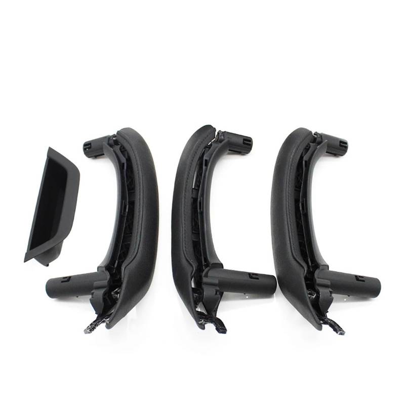 Interieur Dekor Für Für X3 Für X4 F25 F26 2010-2016 LHD RHD Innen Tür Armlehne Pull Griff Aus Echtem Leder Abdeckung Vollen Satz Montage Auto Zubehör Innenraum(LHD 7PCS Black) von URAGER