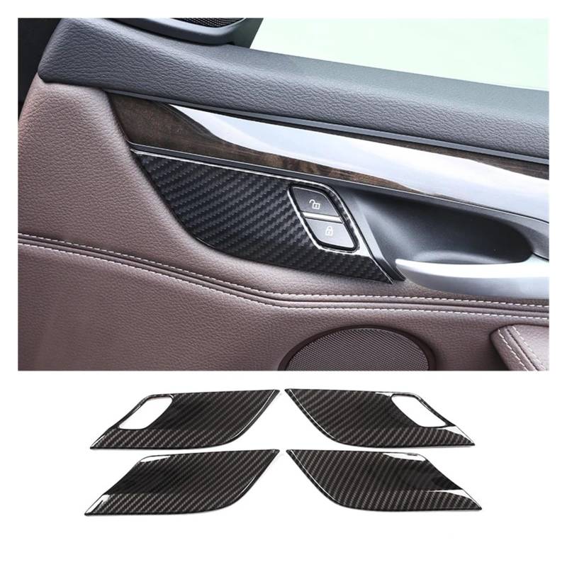 Interieur Dekor Für Für X5 F15 Für X6 F16 2014-2018 Lenkrad Armaturenbrett Konsole Schalthebel Panel Aufkleber Auto Innen Carbon Faser Trim Abdeckung Auto Zubehör Innenraum(L) von URAGER