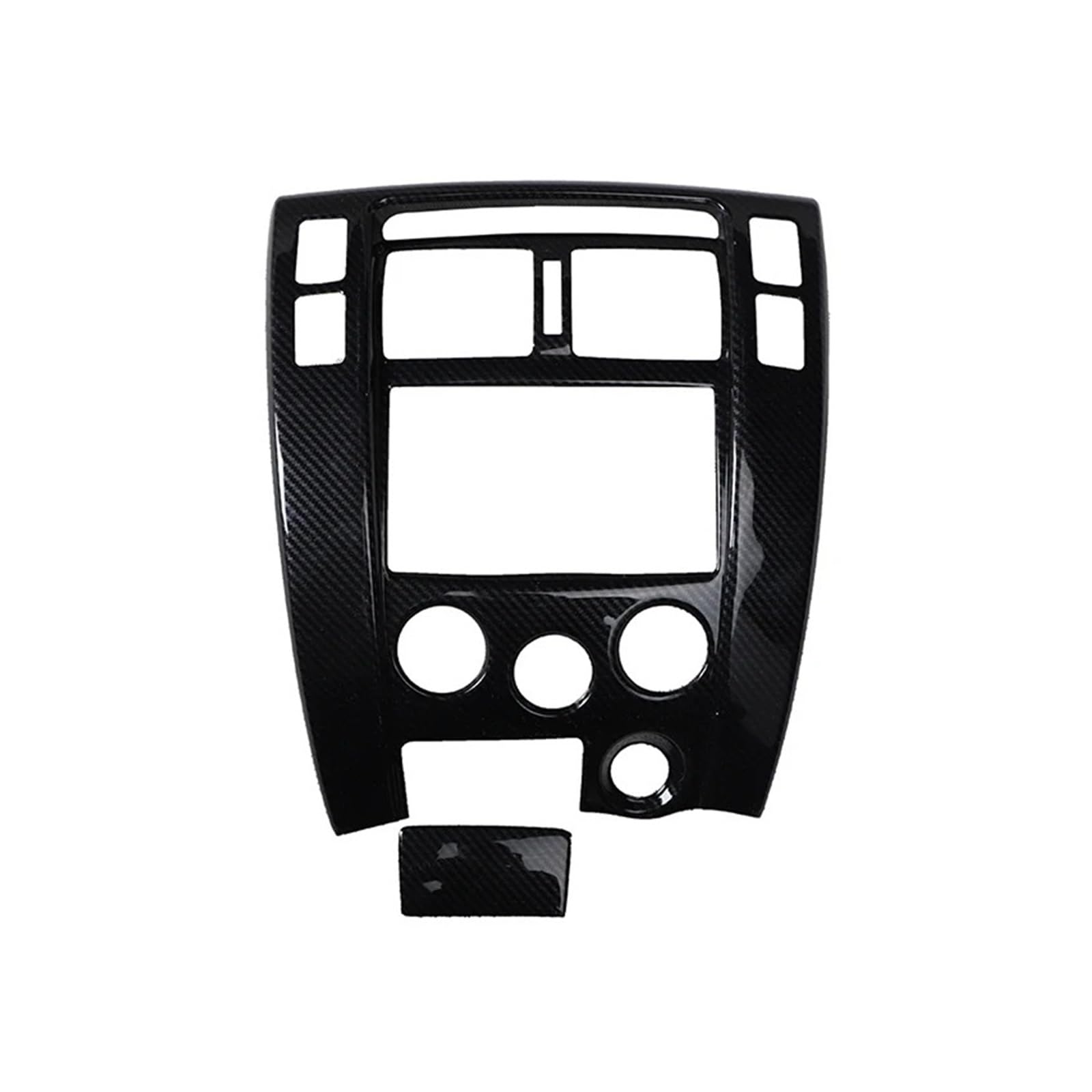 Interieur Dekor Für Hyundai Für Tucson 2006 2007 2008 2009 2010 2011 2012 2013 Auto ABS Carbon Fiber Getriebe Panel Fensterheber Vent Rahmen Auto Zubehör Innenraum(Manual Air Condition) von URAGER