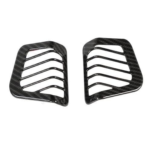 Interieur Dekor Für Jeep Für Wrangler JL Für Jeep Für Gladiator JT 2018 2019 2020 2021 2022 2023 Auto Klimaanlage Vent Outlet Dekoration Abdeckung Auto Zubehör Innenraum(Carbon Fiber Grain) von URAGER