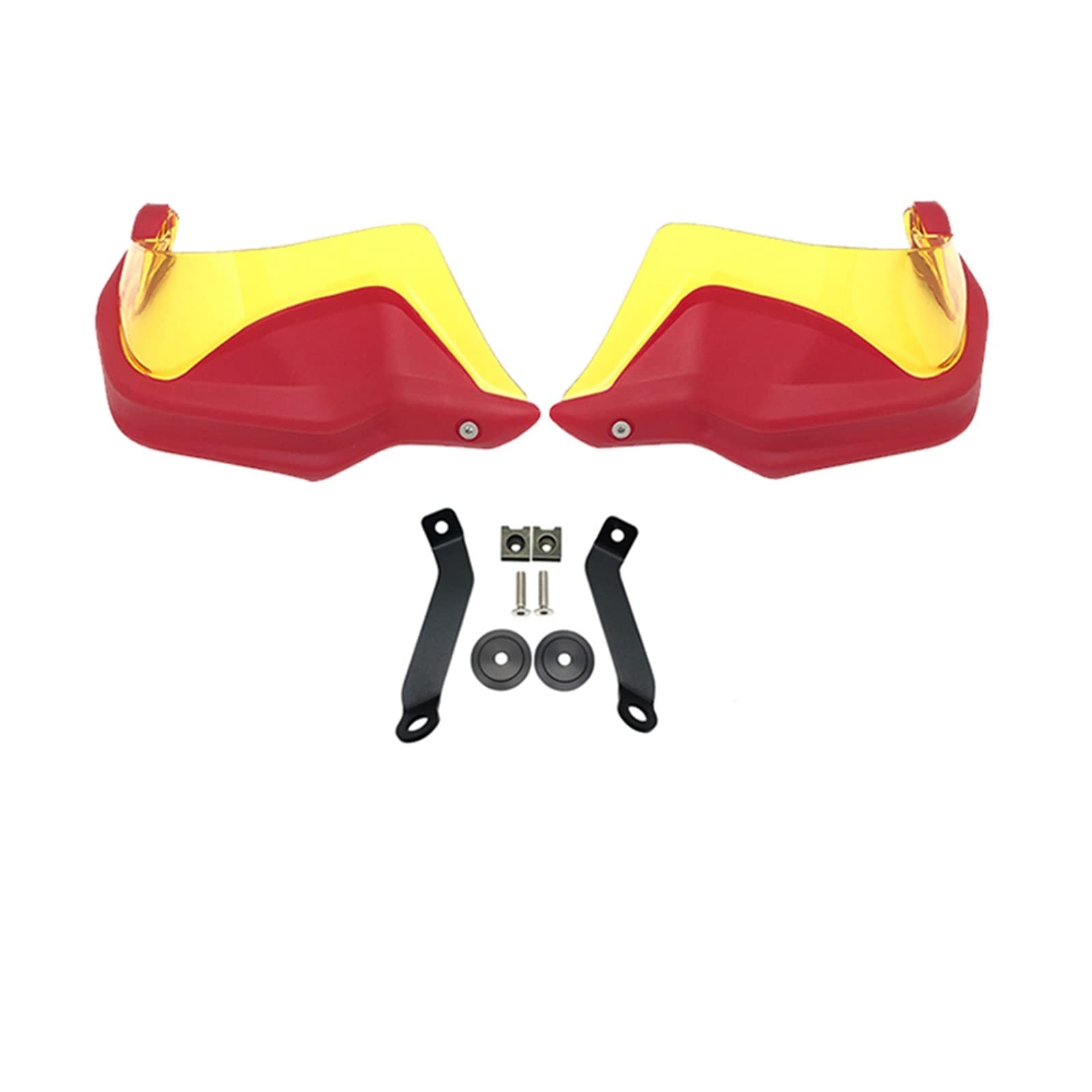 Lenker Handschützer Motorrad Handschutz Für CB500X CB500F C B500 X 2013-2021 2018 2019 2020 Motorrad Handprotektoren Schild Guards Windschutzscheibe Hand Wind Schutz(Red Yellow Set) von URAGER