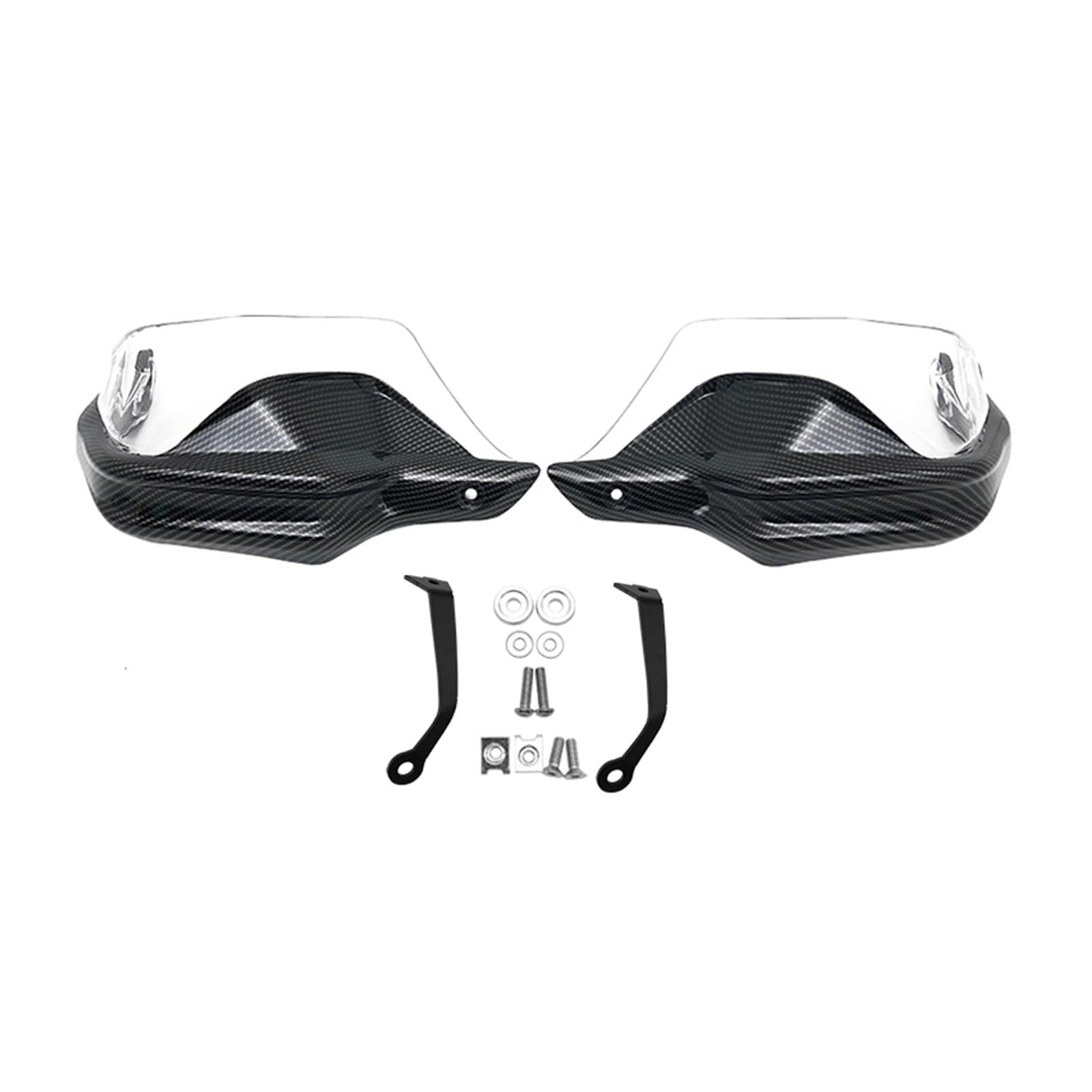 Lenker Handschützer Motorrad Handschutz Handschützer Schild Wachen Windschutzscheibe Hand Wind Schutz MT03 MT25 Für Für MT 03 25 MT-03 MT-25 2015-2023 2022 2021(Carbon Clear Set) von URAGER