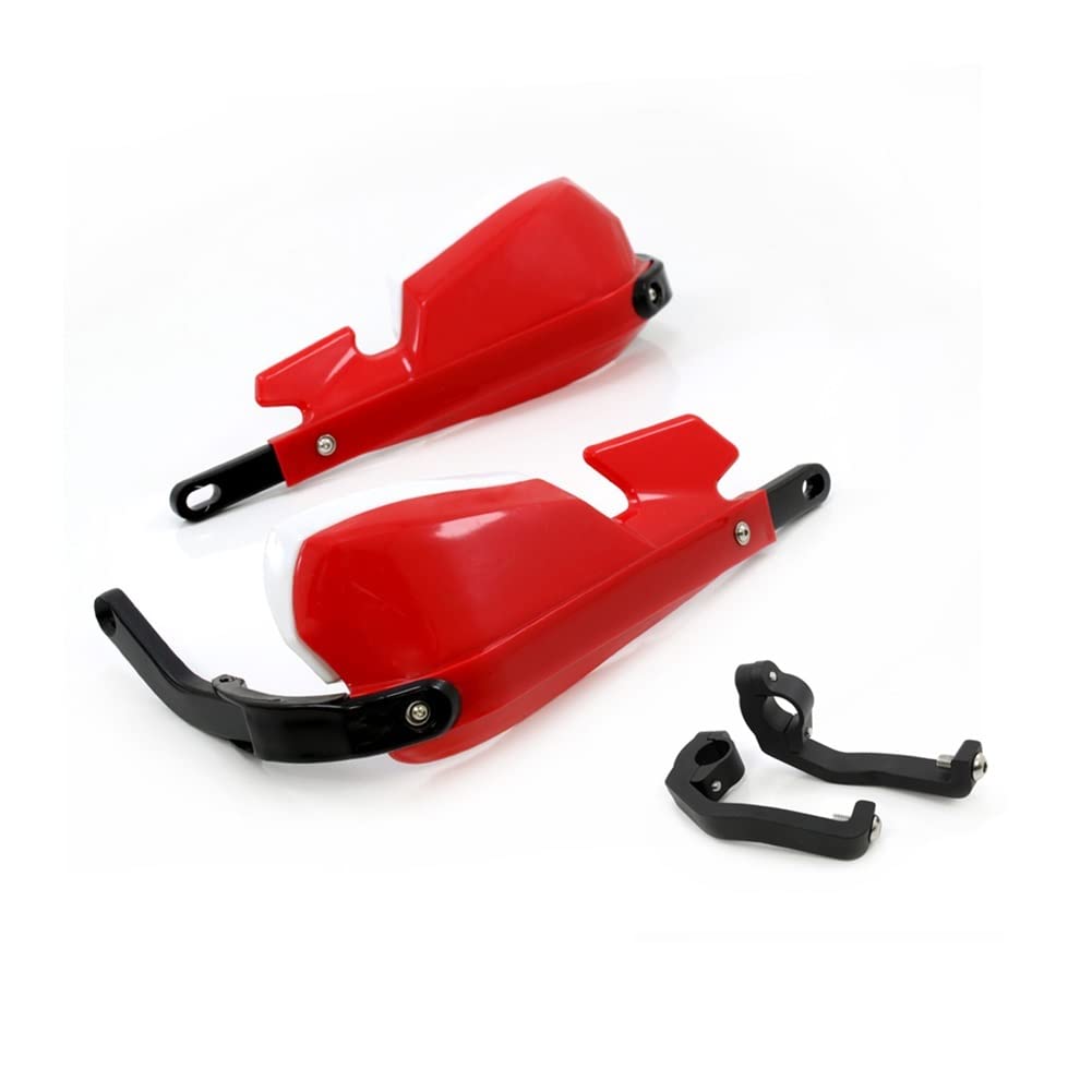 Lenker Handschützer Motorrad Handschutz Motorrad Handprotektoren Für Benelli Für TRK502 Für TRK 502X Für Leoncino 500 Für BJ500 Motorrad Windschutzscheibe Handschutz Hand Schild Schutz(Rot) von URAGER