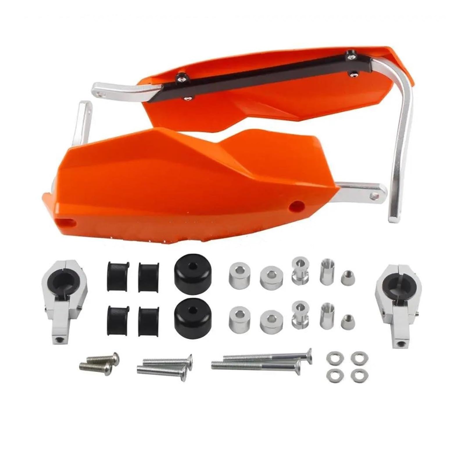 Lenker Handschützer Motorrad Handschutz Weißer Motocross 7/8" 1-1/8" Handschutz 22mm 28mm Handschützer Handschützer Motorradzubehör Motorradhandschutz(Orange) von URAGER