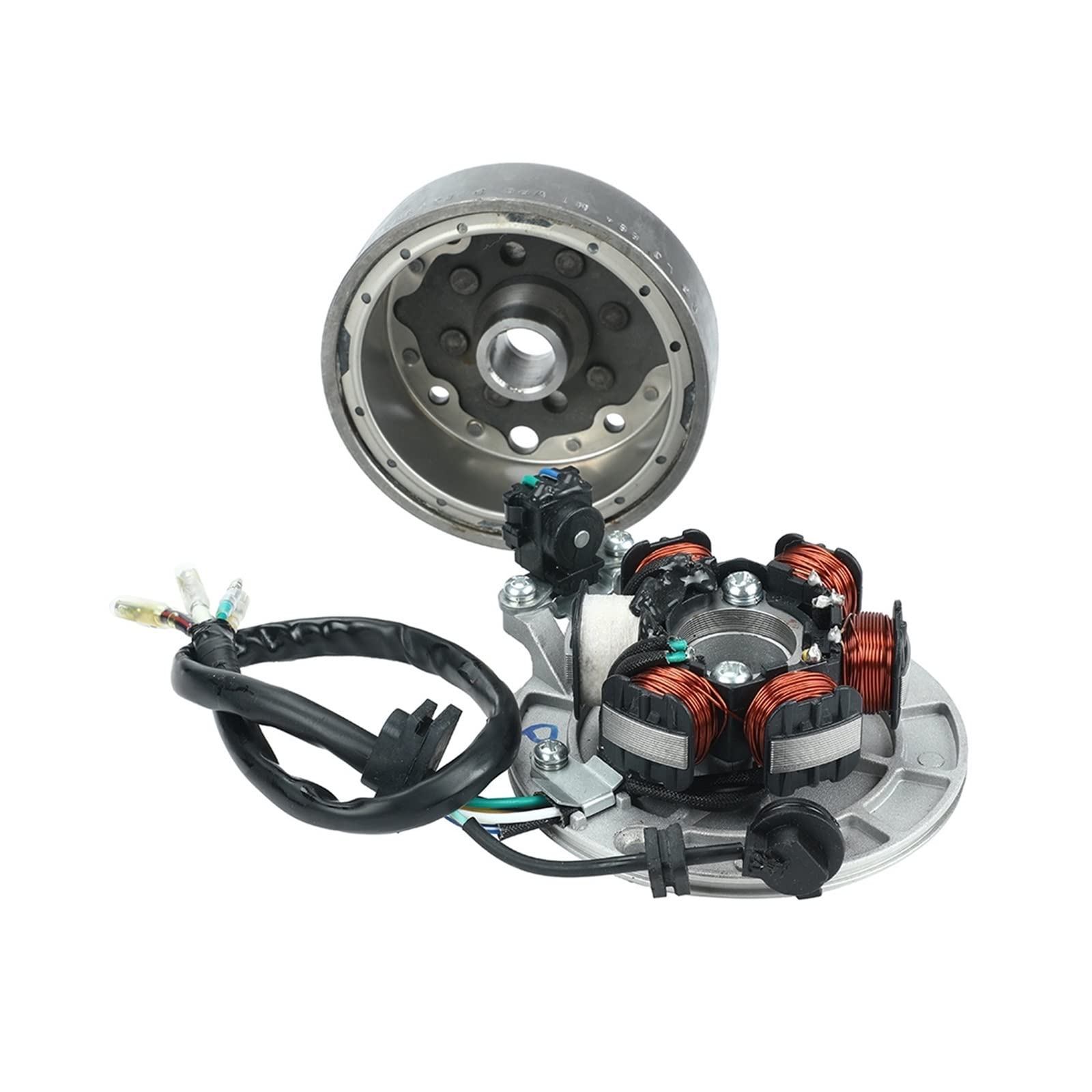 Motorrad Gleichrichter Lichtmaschine Stator Horizontale Kickstartermotoren Für Dirt Pi Für LF140 Motorzündung Magneto Stator Magneto Schwungrad Kit Für Lifan 140 140cc 1P55FMJ von URAGER