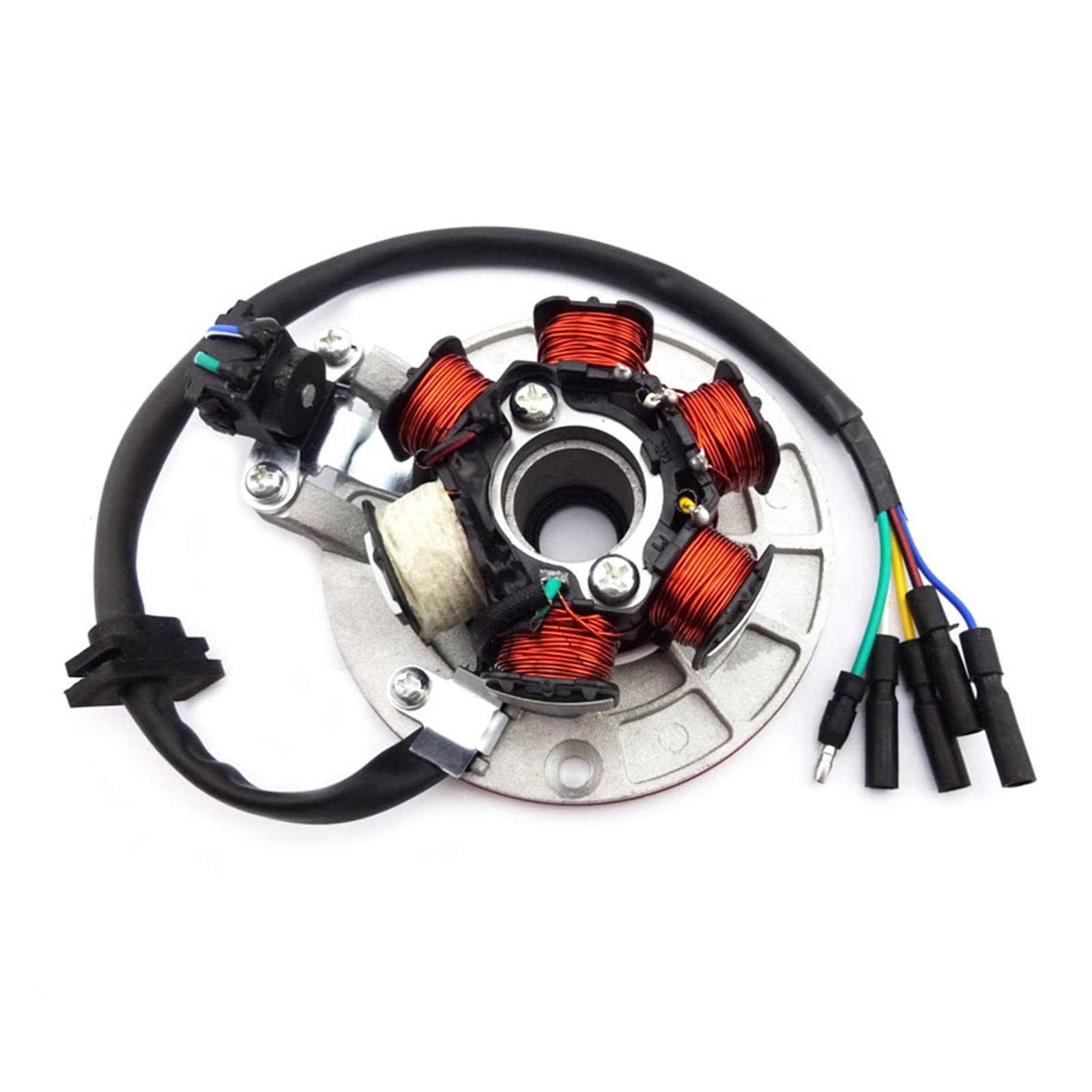 Motorrad Gleichrichter Lichtmaschine Stator Magneto Stator Mit Licht Für YX 140 Cc Pit Dirt Bike PitsterPro Stomp Thumpstar Für SDG Apollo Für SSR Für YCF Atomik IMR YX140 von URAGER