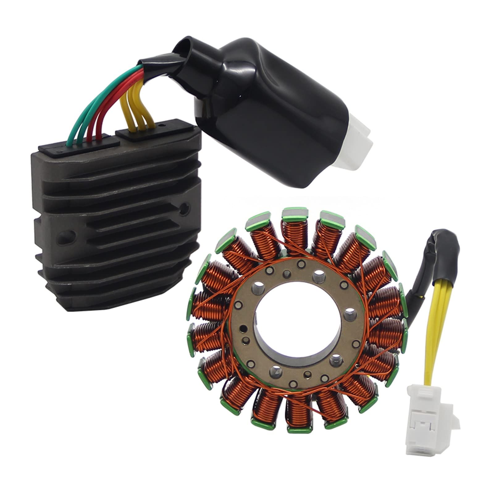 Motorrad Gleichrichter Lichtmaschine Stator Motorradteile Magneto-Statorspule + 12-V-Spannungsregler-Gleichrichter Für CBR600 CBR600RR F5 31600-MEE-003 31120-MEE-003 von URAGER