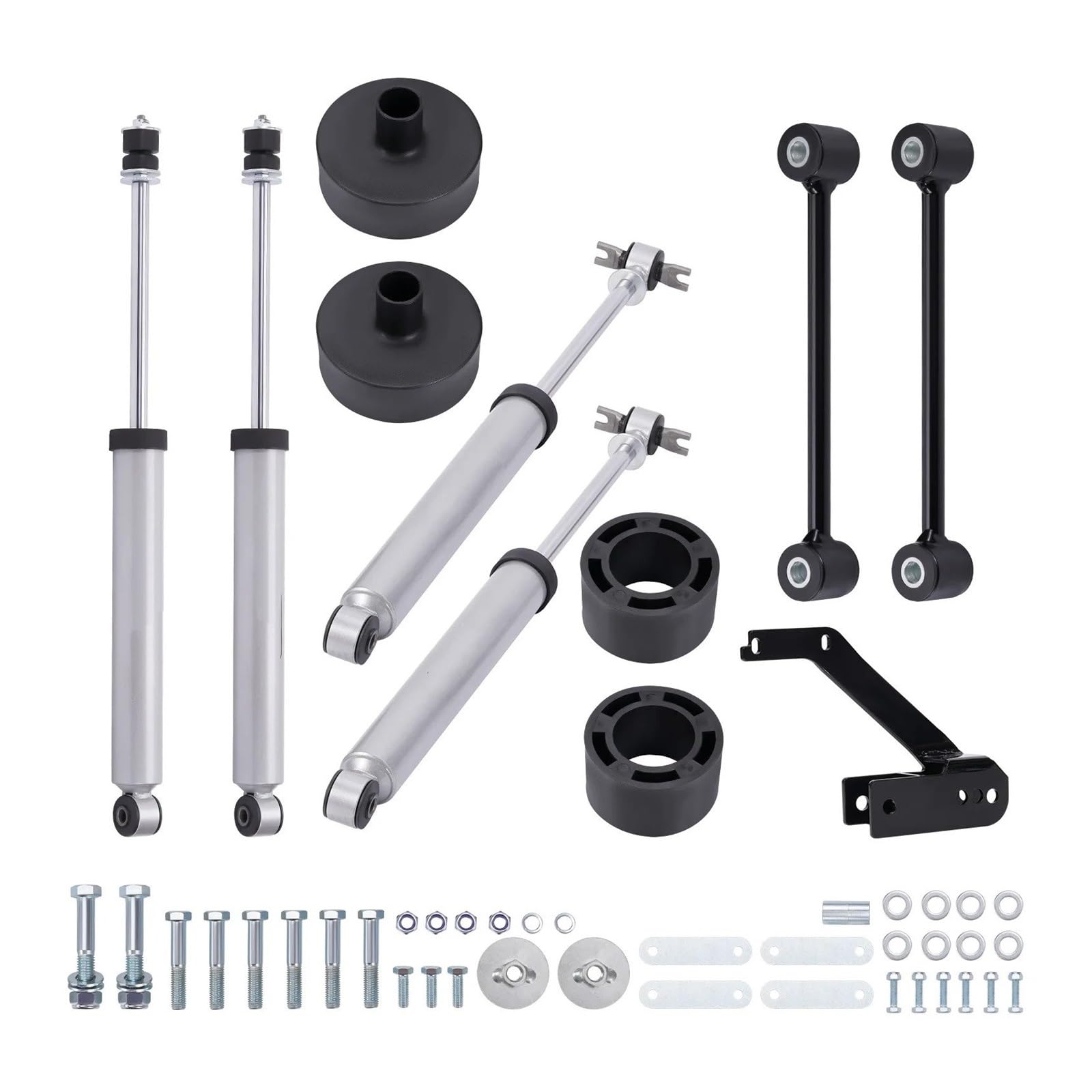 Stoßdämpfer 2,5-Zoll-Suspensions-Lift-Kit Für Jeep Für Wrangler Für JK 2007 2008 2009 2010 2011 2012 2013 2014 2015 2016 2017 2018 Mit Stoßdämpfern Federbein von URAGER