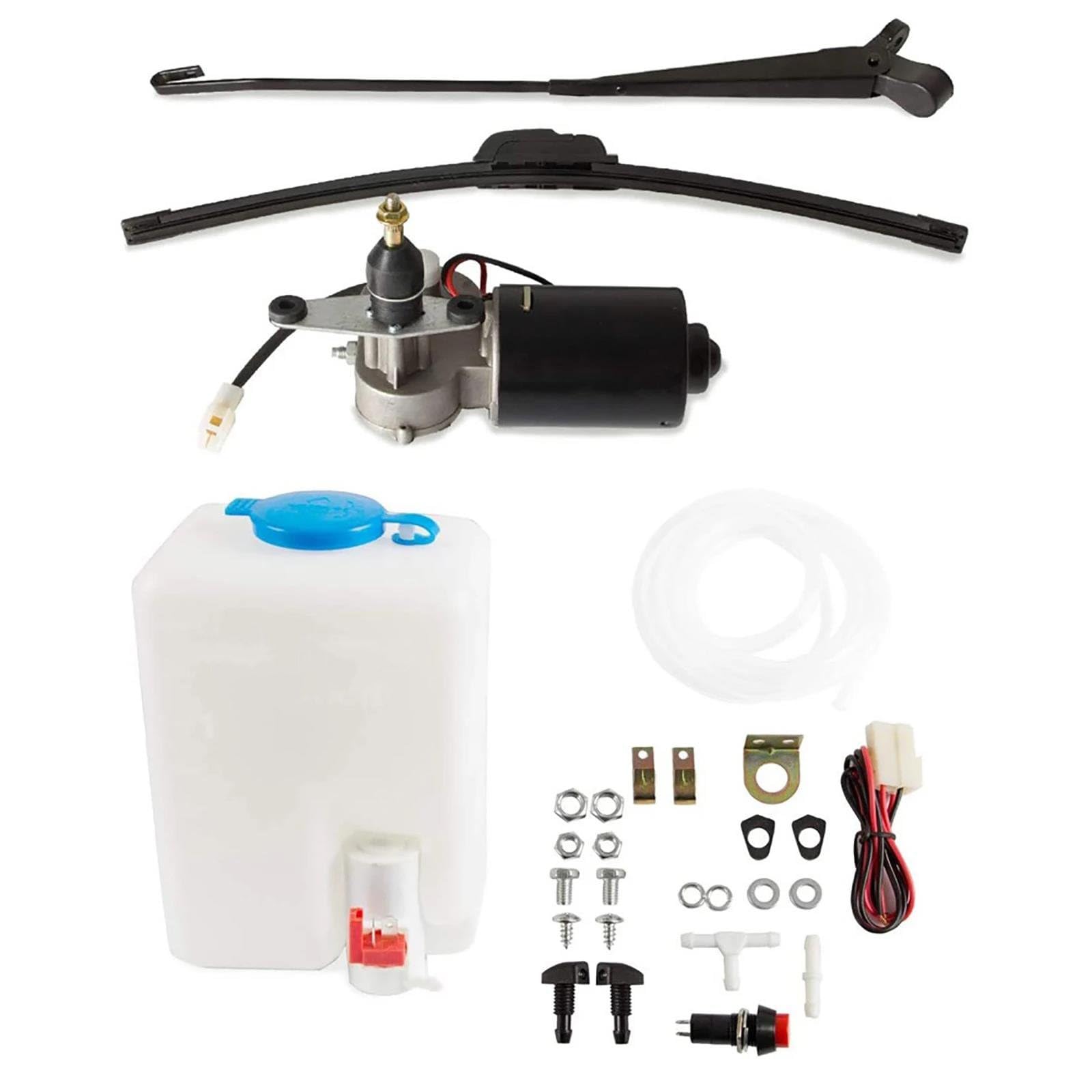 Wischermotoren 12 V Für Polaris Für Ranger Für UTV Für ATV Für Tracktor Für Dreirad Für Traktoren Elektrischer Scheibenwischermotor-Kit Mit Waschpumpenflasche Scheiben Wischer Motor von URAGER