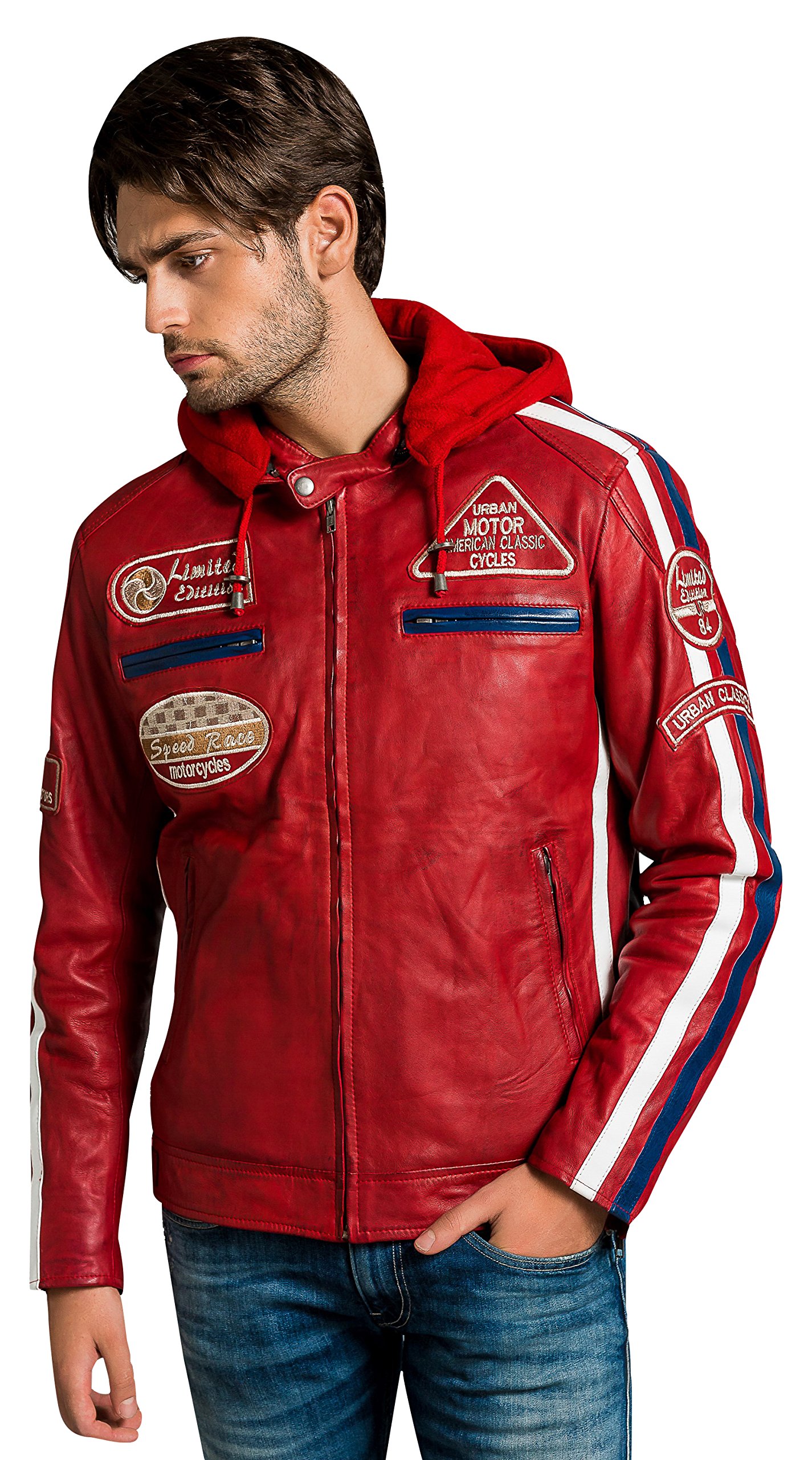 58 Herren Jacke, Red wax, Große : 5XL von URBAN 5884