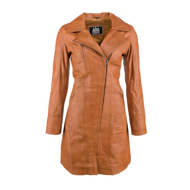 Frauen Elegante Mantel 107, Tan, Große : 2XL von URBAN 5884