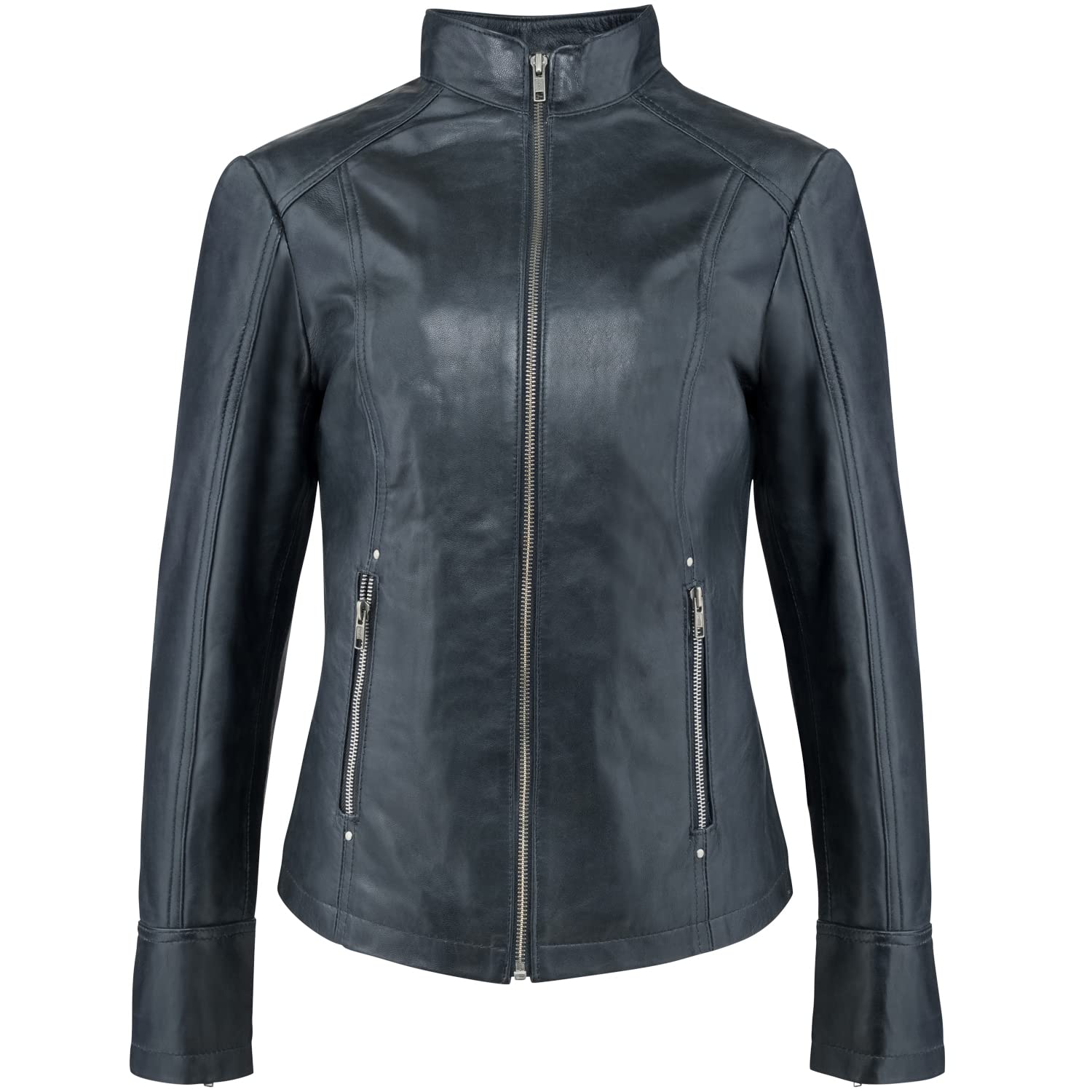 Urban Leather Damen Ur-249 Fashion Lederjacke Rt01, Schwarz, 3XL EU von URBAN 5884