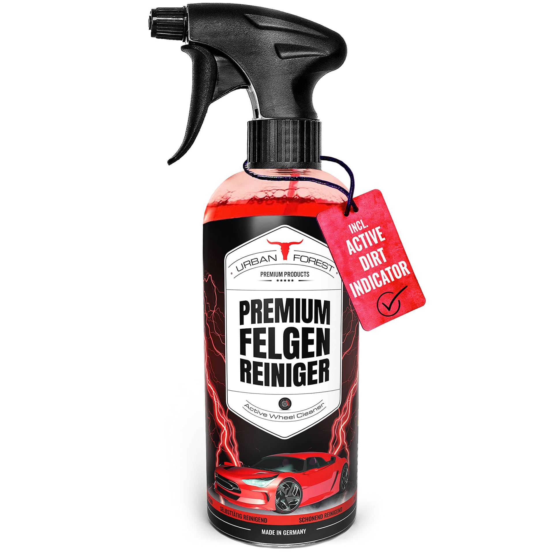 Felgenreiniger zur Felgenpflege | Professionelle Felgen-Reinigung für Alufelgen & Stahlfelgen 1 Liter | Autopflege für Sommer-Reifen/Winter-Reifen | Premium Felgen Reiniger | URBAN Forest von · URBAN FOREST · PREMIUM PRODUCTS