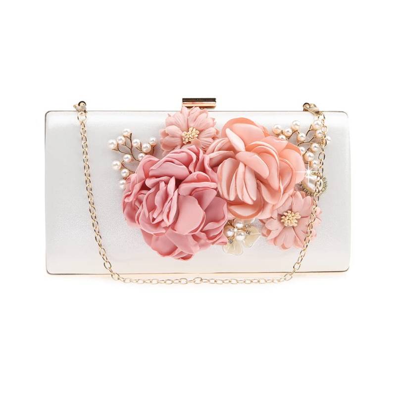 Blumen-Clutch-Geldbörse für Damen, florales Abendtaschen für Hochzeit, Braut, formelle Party Tasche mit Blumen für Hochzeit, Zeremonie, Handtasche von URFEDA