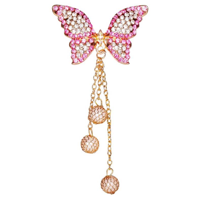 URFEDA Auto Aromatherapie Lüftungs Clips Bling Schmetterling Glitzer Auto Aromatherapie Ornamente Auto Lüftungsclips Auto Innenraum Dekorationszubehör Auto Lufterfrischer Clips für Frauen Auto Büro von URFEDA