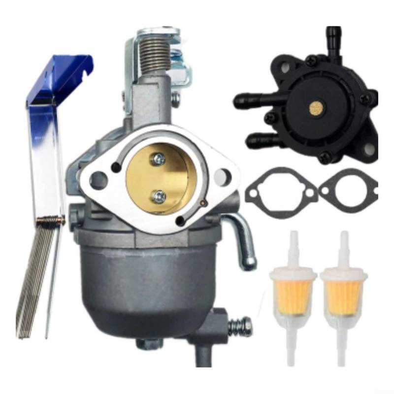 URPIZY Vergaser Kit Mit Kraftstoffpumpe Für 2008-2015 Rasentraktor Motoren, Ersatz 808656 602061 7287 01, 7-Teilig, Einfache Installation von URPIZY